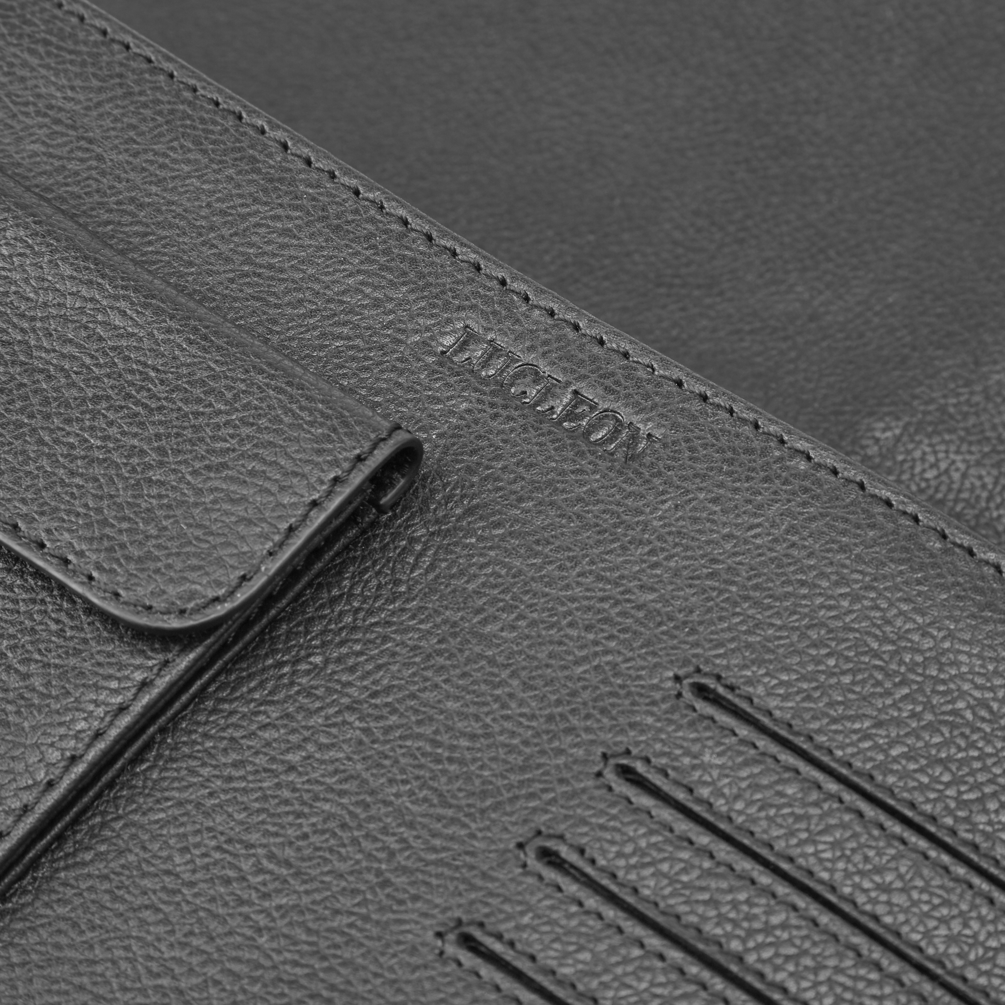 Funda para portátil de cuero negro 13" Lyon - 8