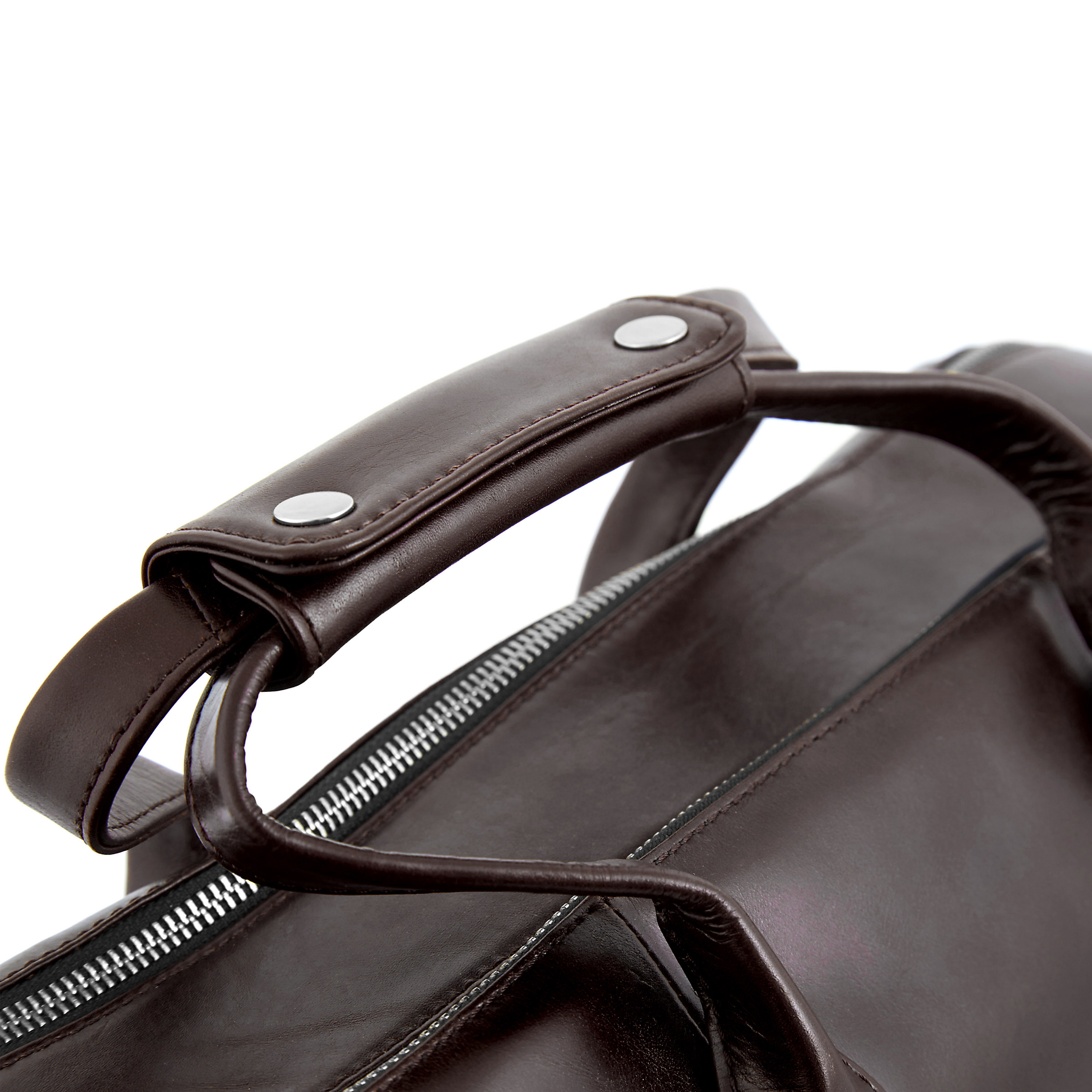 Голяма тъмнокафява чанта за през рамо Jasper - 4