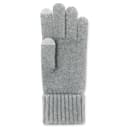 Baltic | Dunkelgraue Touchscreen-Handschuhe aus feiner Rippstrickwolle Baltic | Dunkelgraue Touchscreen-Handschuhe aus feiner Rippstrickwolle