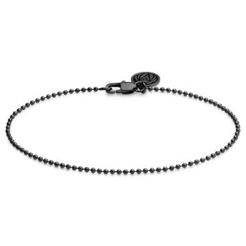 Essentials | Verižna zapestnica iz kroglic v črni barvi, širine 1,6 mm Essentials | Verižna zapestnica iz kroglic v črni barvi, širine 1,6 mm