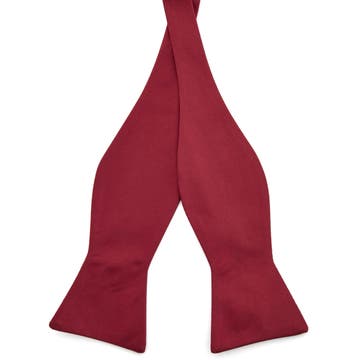 Burgundy Basic Self-Tie Bow Tie