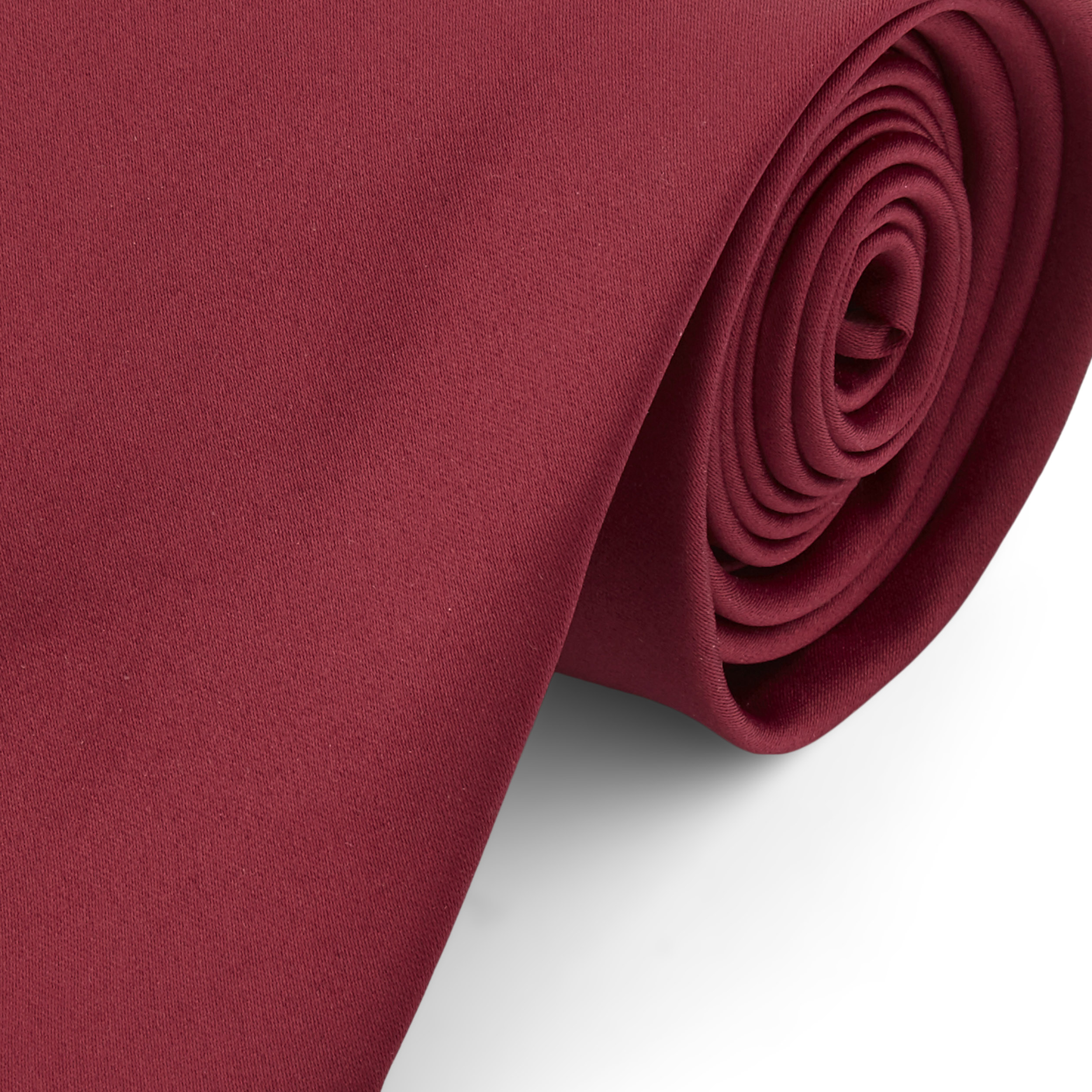 Extra Long Burgundy 8cm Basic Tie - 2