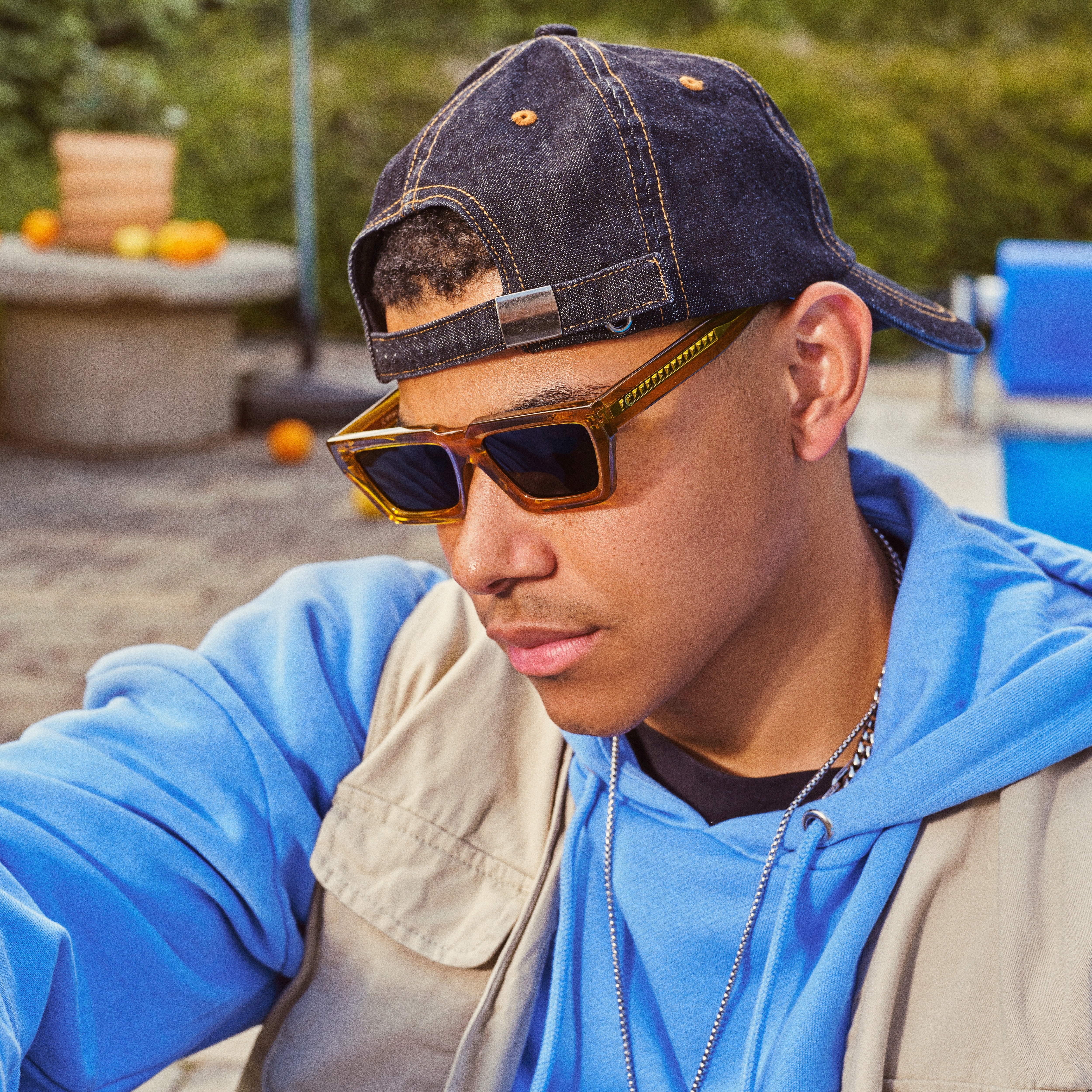 Lacuna | Donker Gewassen Denim Baseball Cap - 4