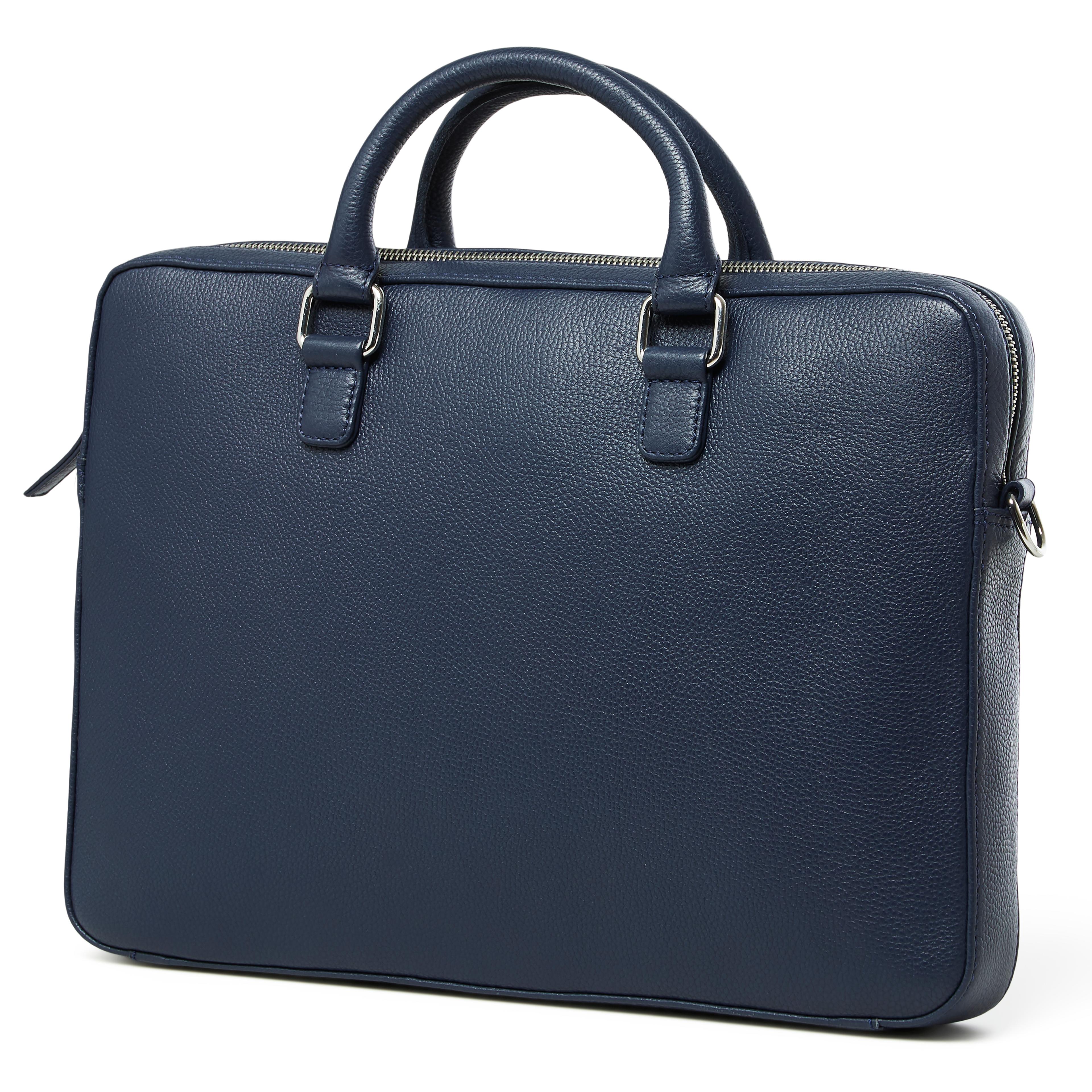 Vancouver | Navy Leather Laptop Bag Vancouver | Navy Leather Laptop Bag