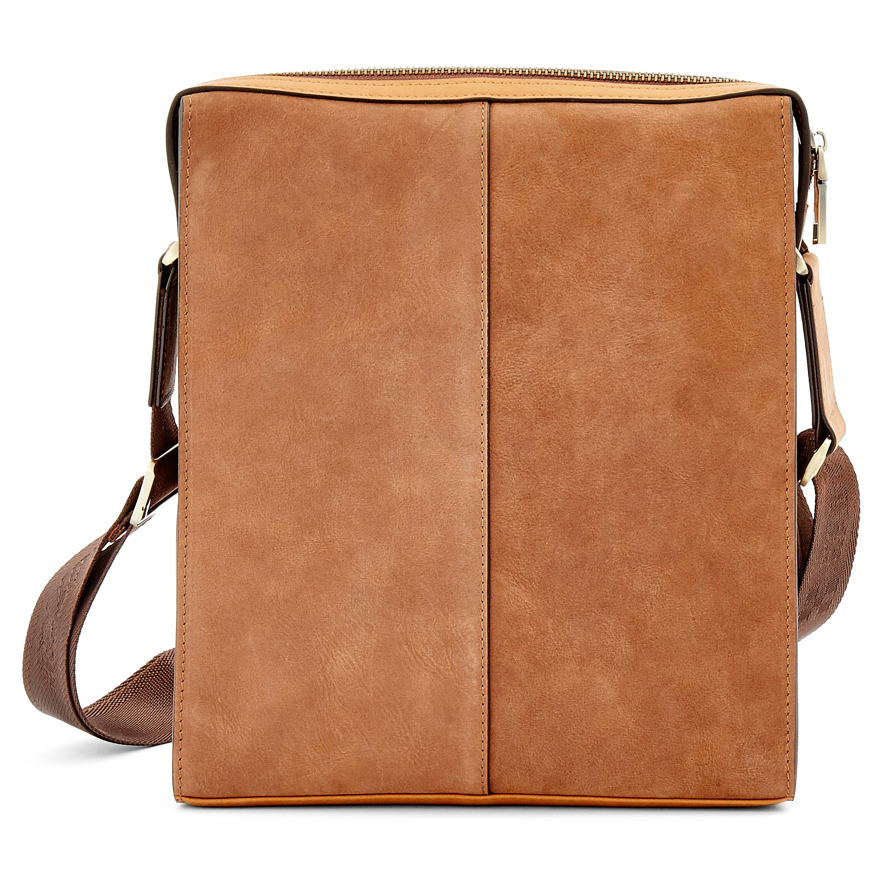 Brown Leather School Satchel - 2