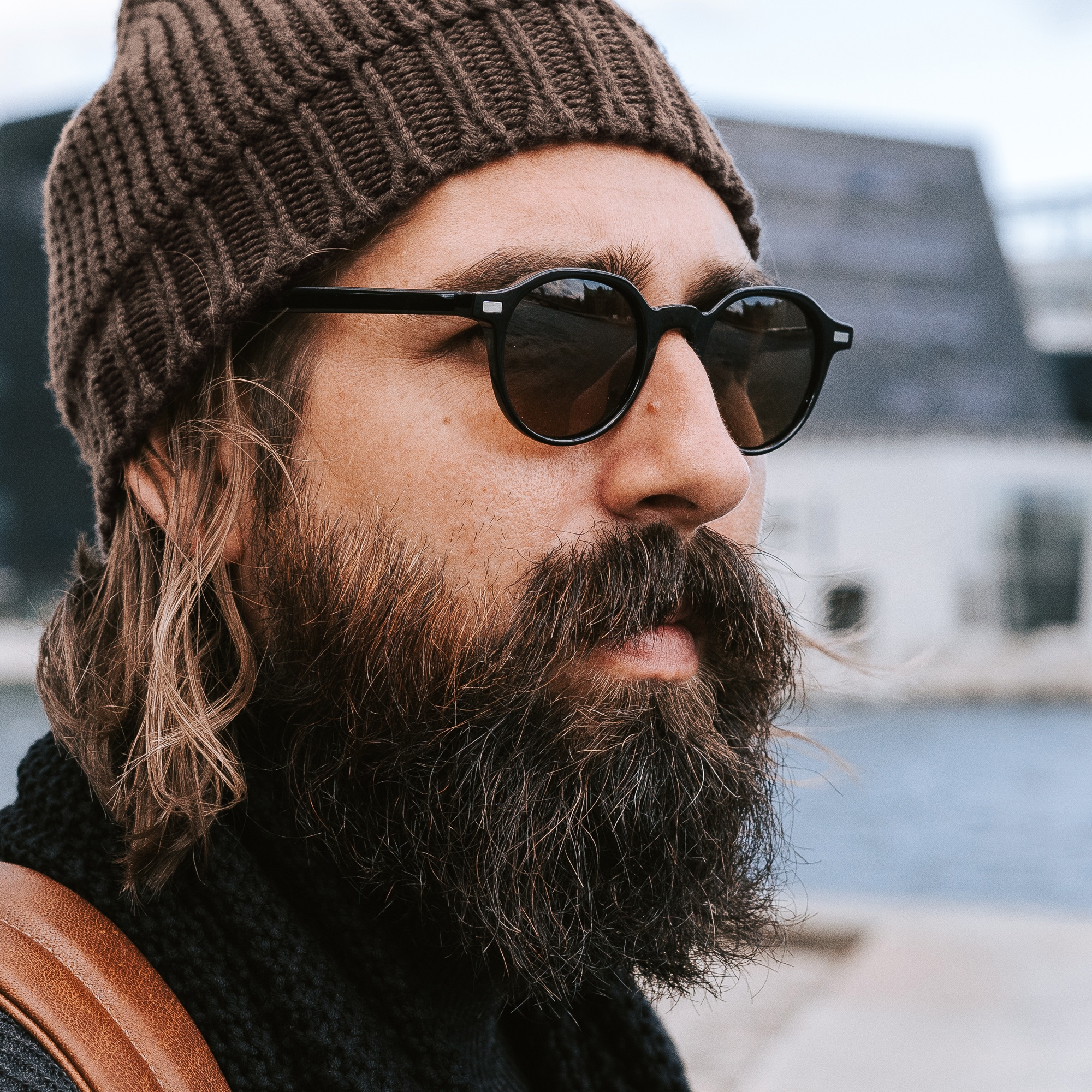 Gafas de sol negras y marrones Wade Wagner  - 10