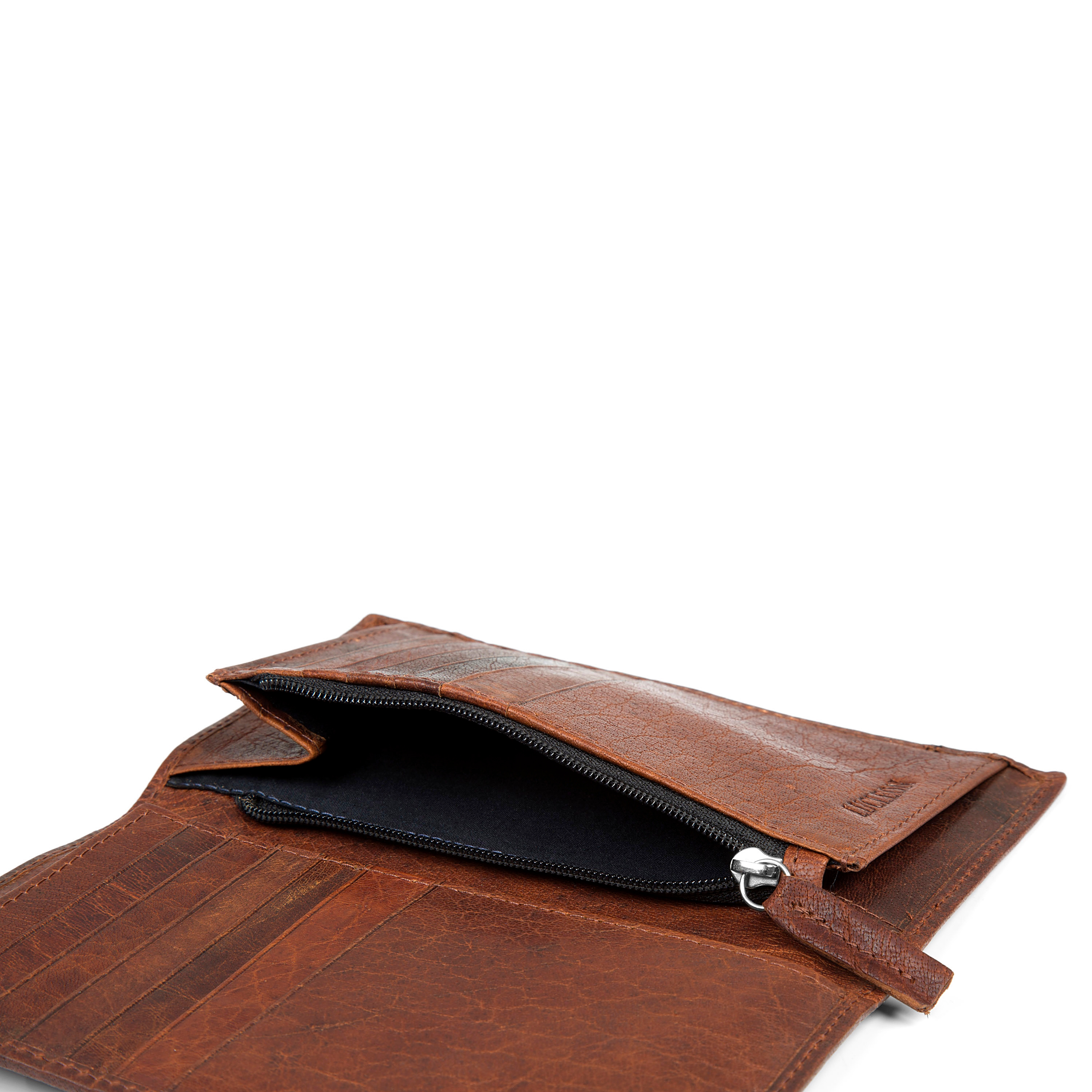 Montreal Long Tan RFID Leather Wallet - 5