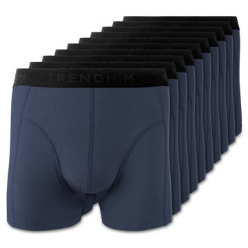 FreeFeel | Опаковка от 10 чифта кралско сини бамбукови боксерки FreeFeel | Опаковка от 10 чифта кралско сини бамбукови боксерки