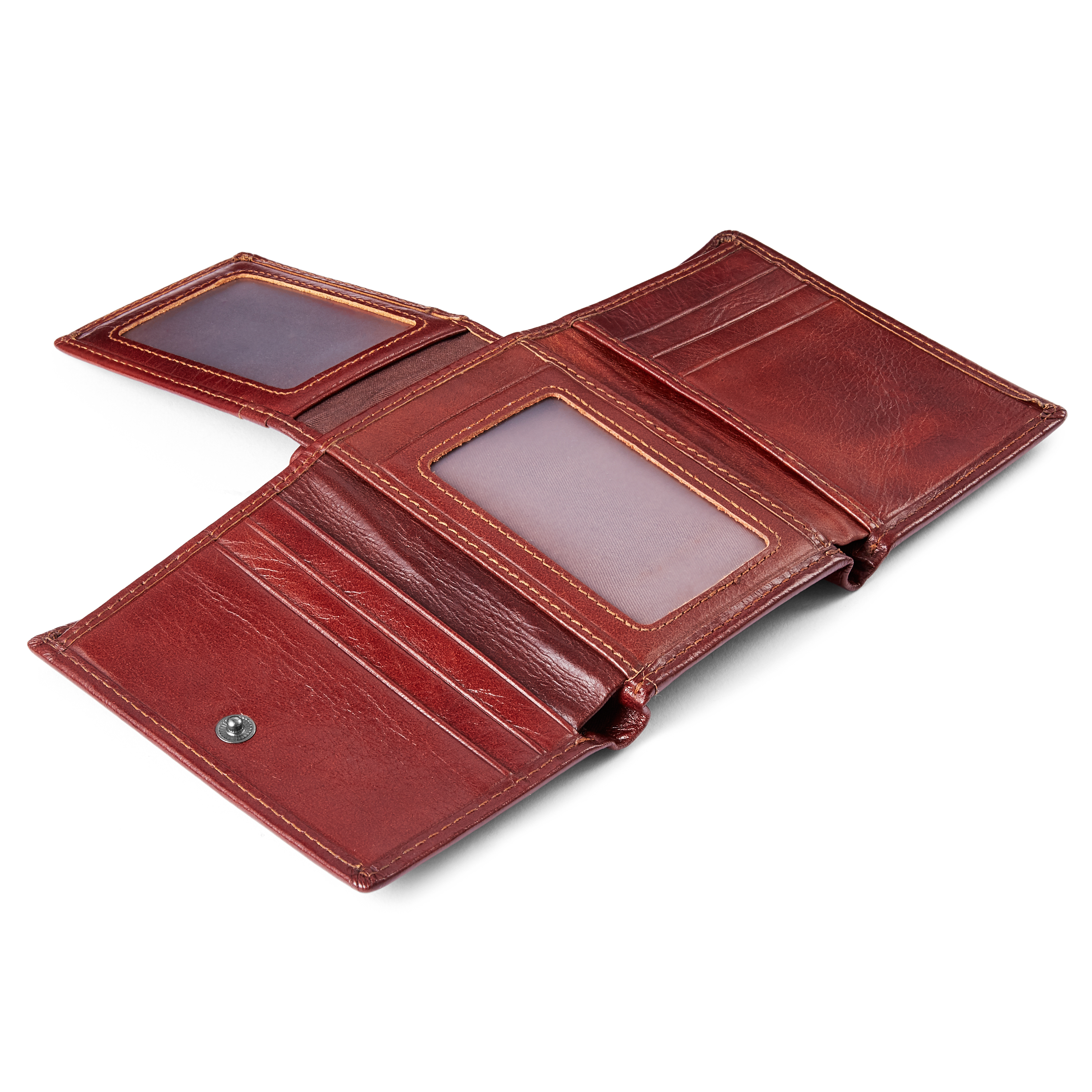 Brun Tegnebog i Ægte Læder - 6