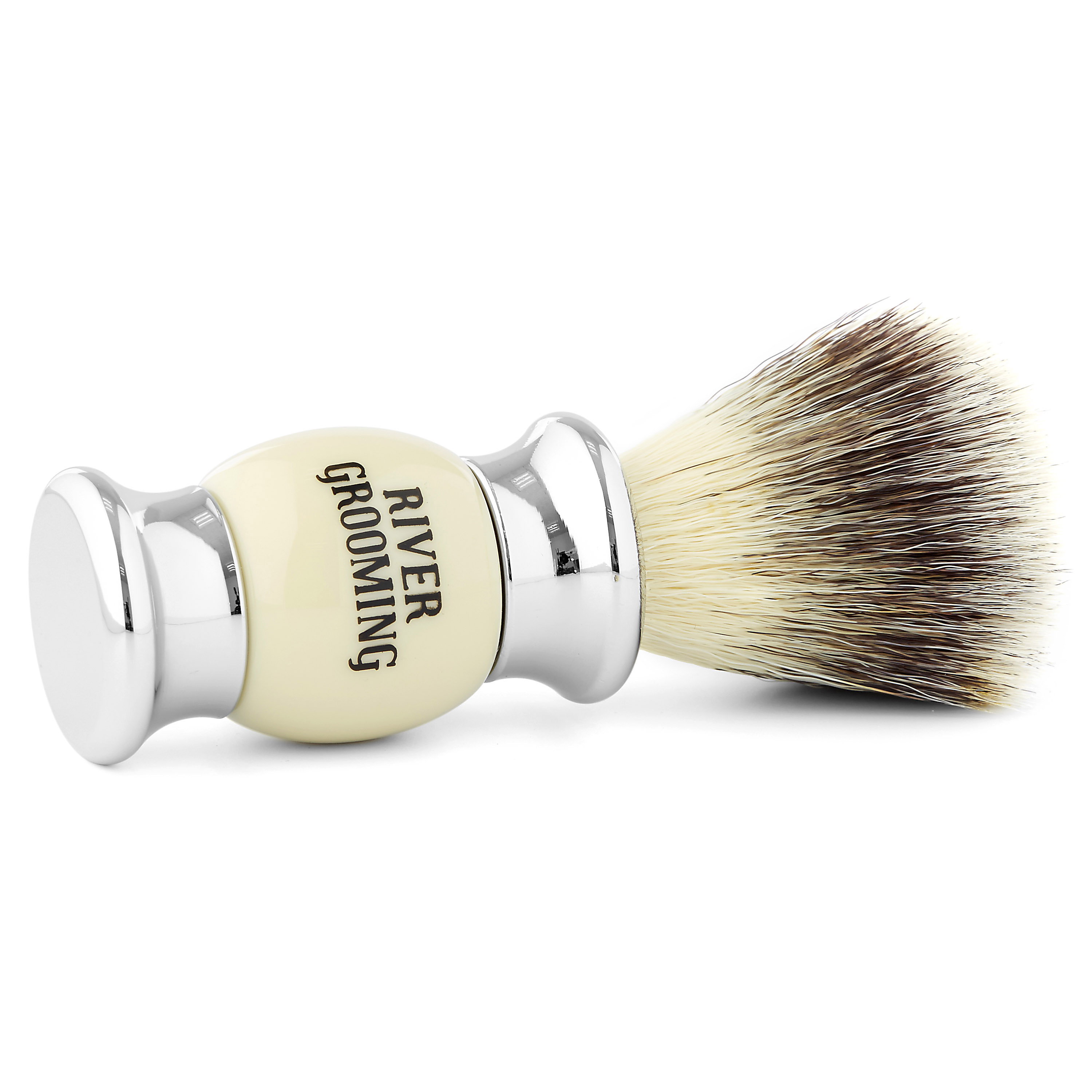 Rasierpinsel In Metallic & Beige  - 2