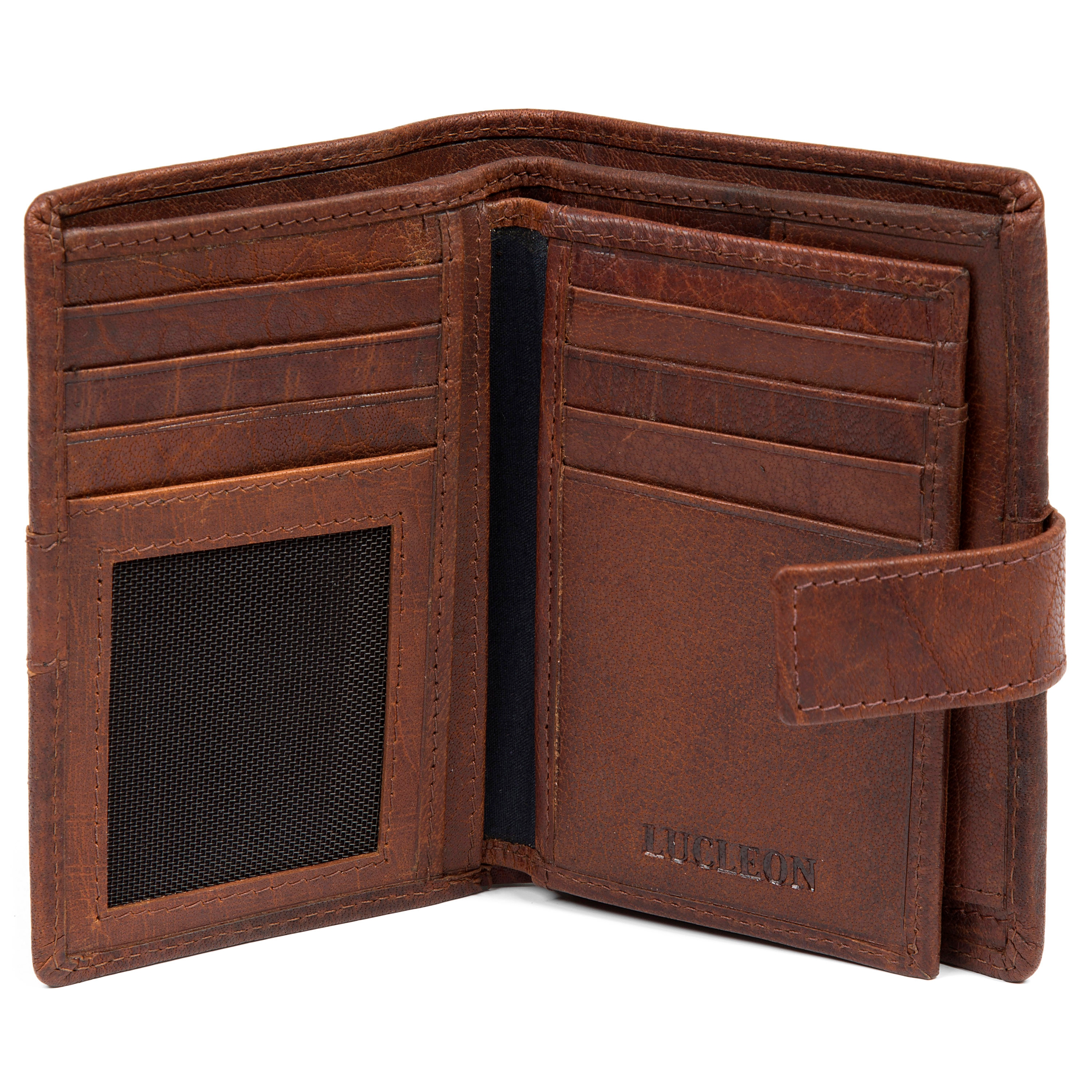 Montreal Executive Tan RFID Leather Wallet - 2