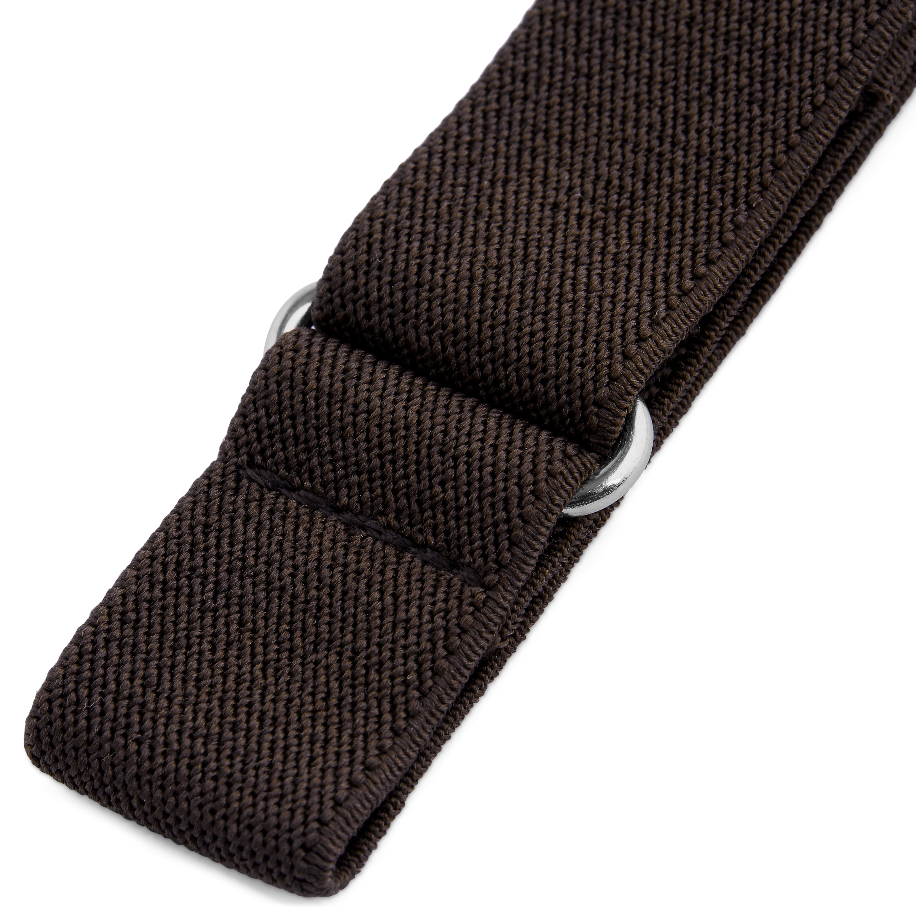 Brazaletes para camisa finos en marrón oscuro - 2