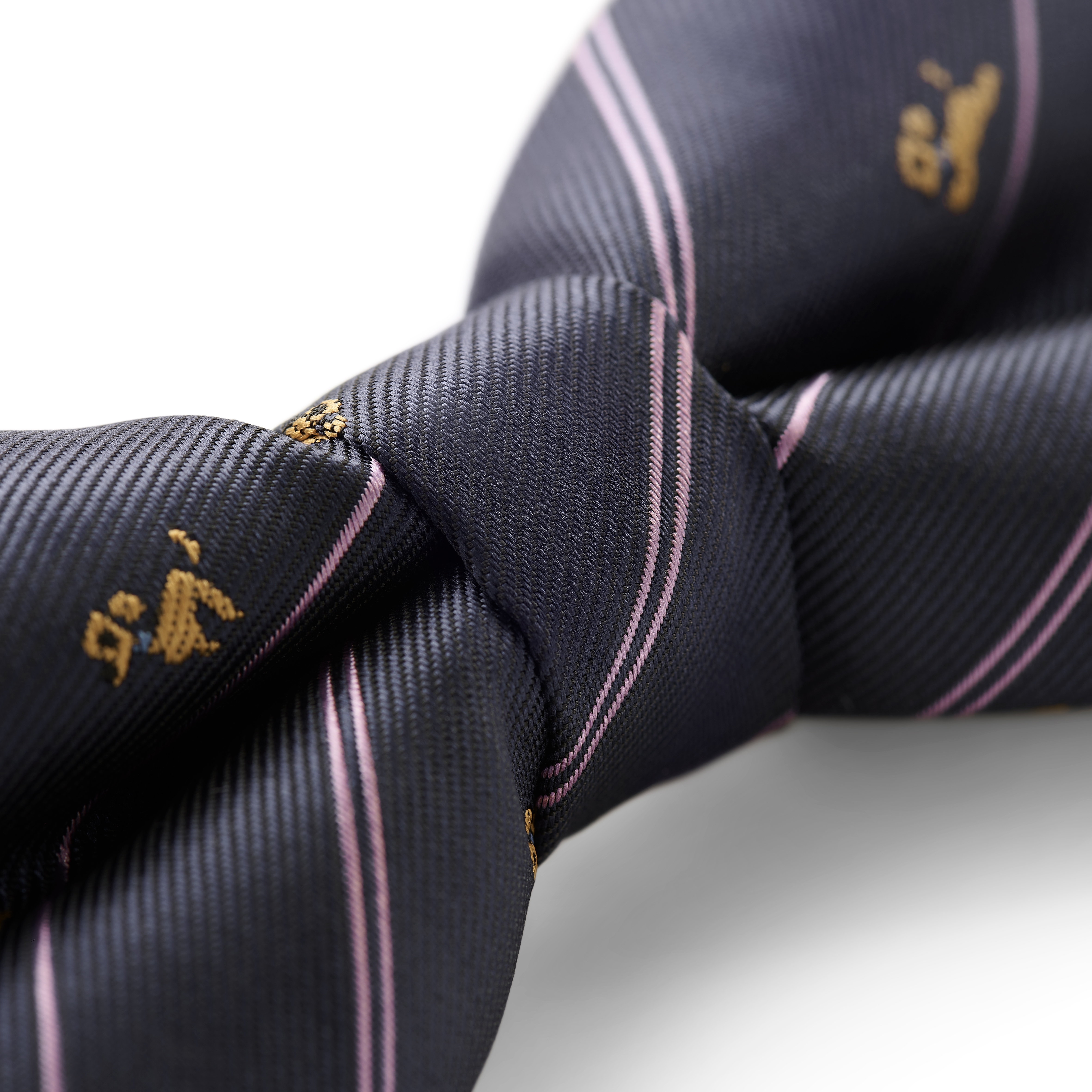 Zoikos | Navy Running Dog Pre-Tied Bow Tie - 3