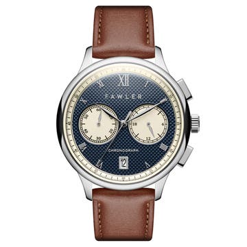 Cicero | Montre chronographe vintage bleue