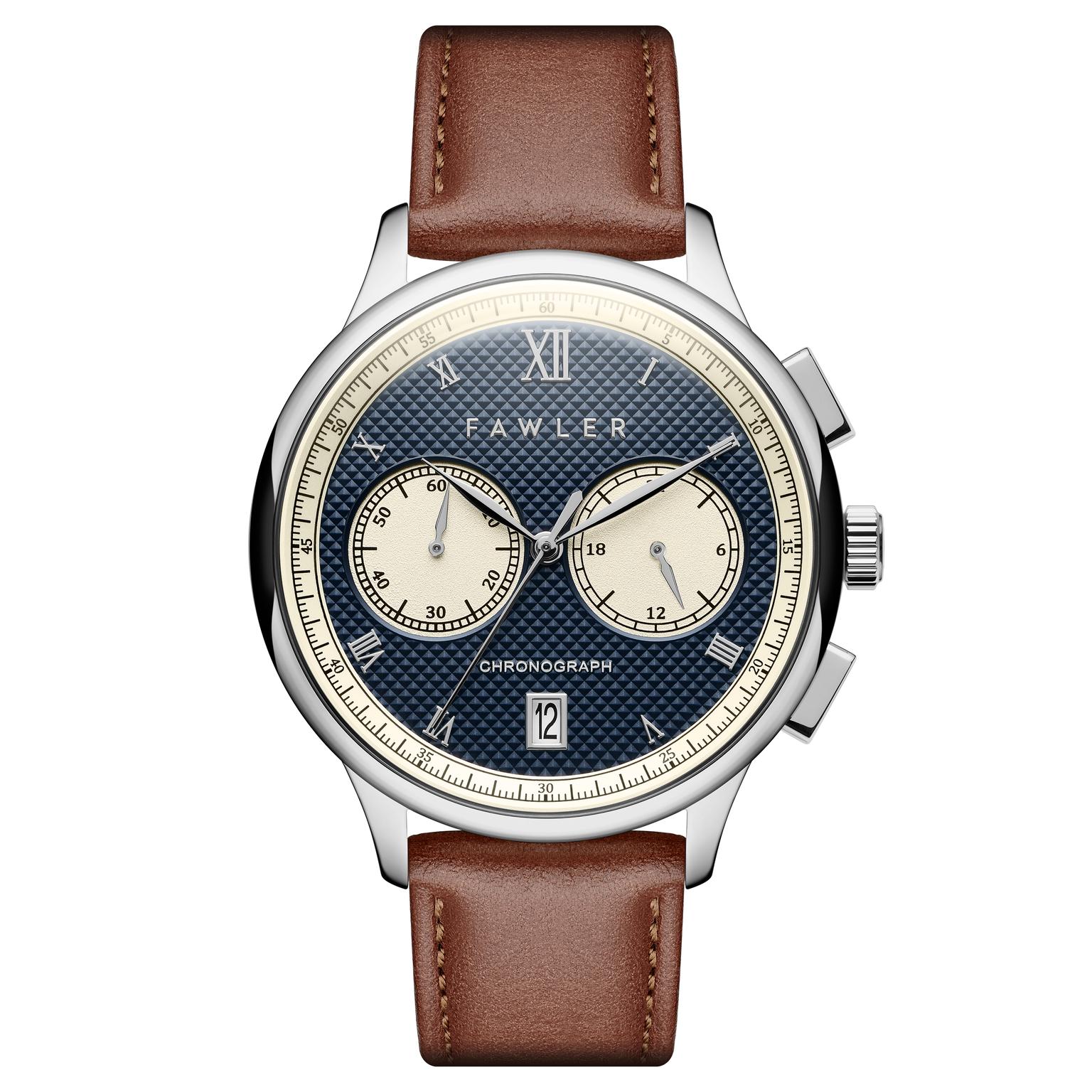 Cicero | Blue Vintage Chronograph Watch Cicero | Blue Vintage Chronograph Watch