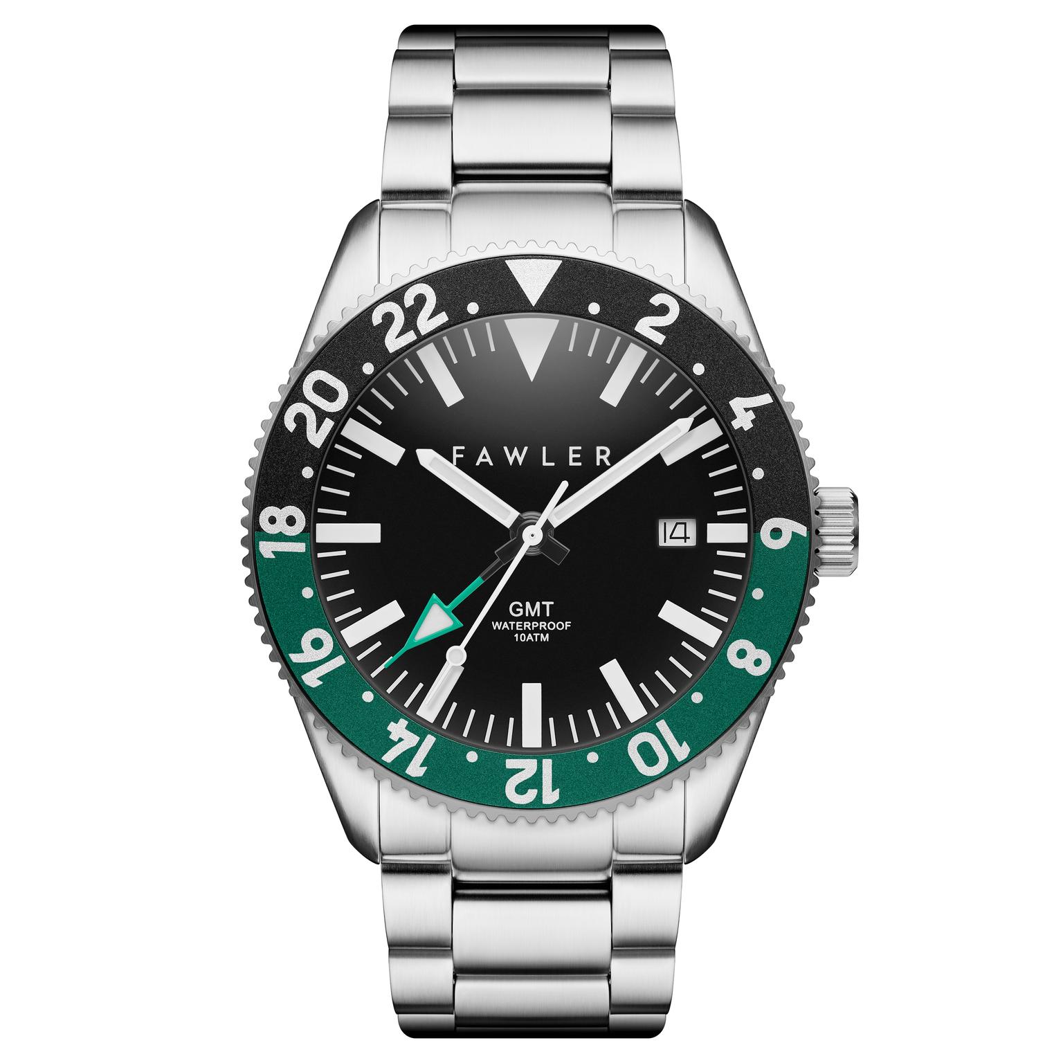 Métier II | Green Stainless Steel GMT Watch Métier II | Green Stainless Steel GMT Watch