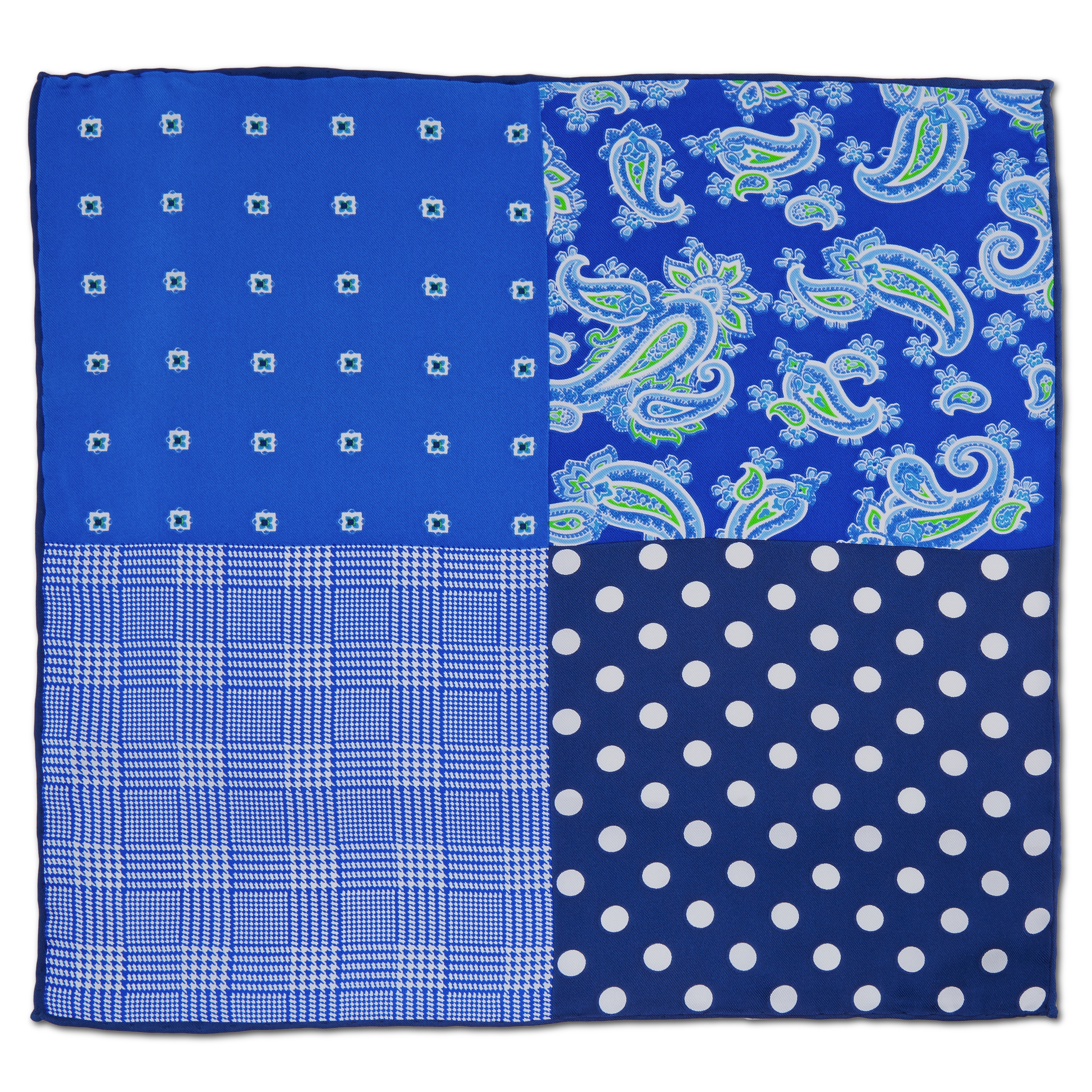 Blauwe Paisley Patchwork Pochet - 3