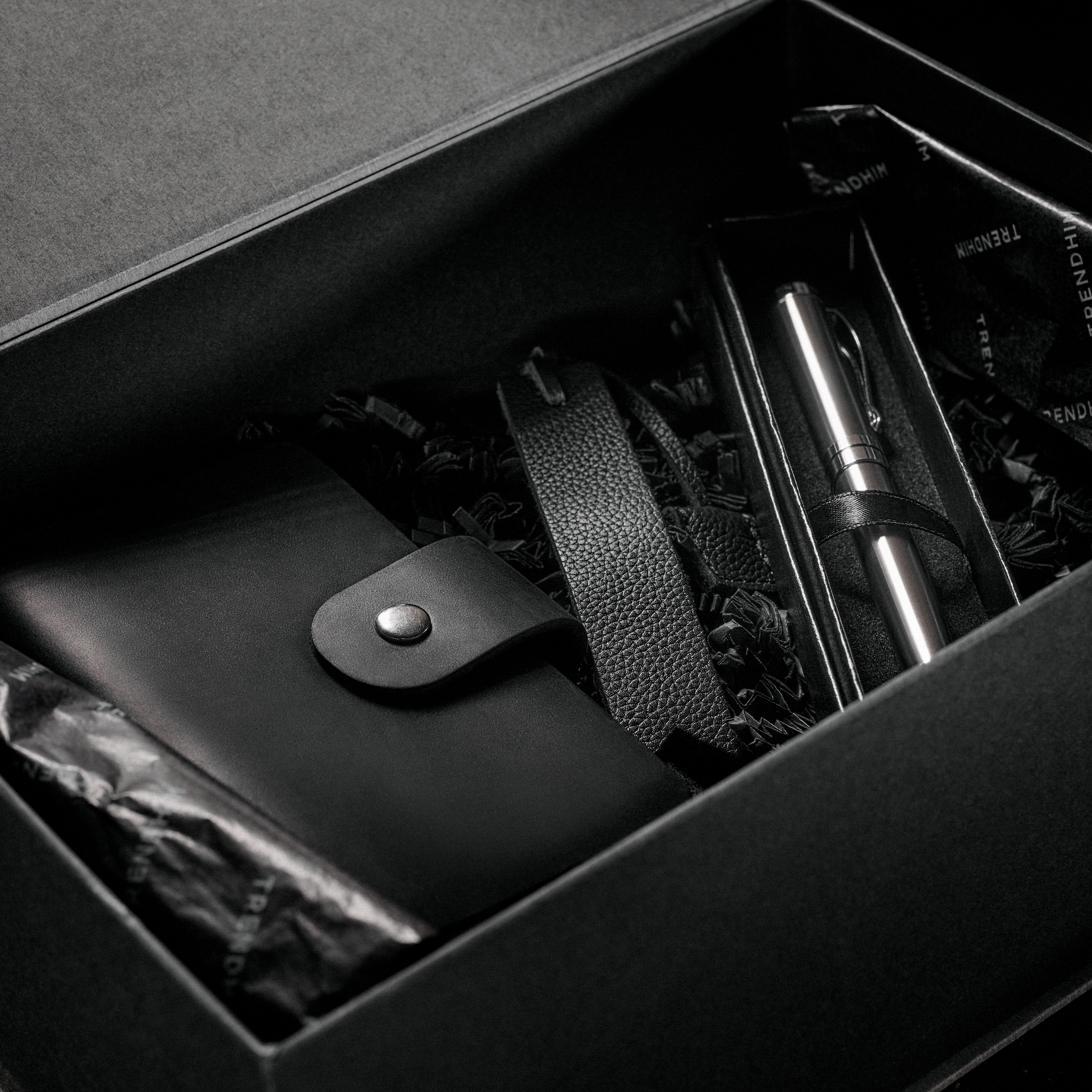 Profesjonalny zestaw prezentowy dla pisarza  | Czarna skóra - 3