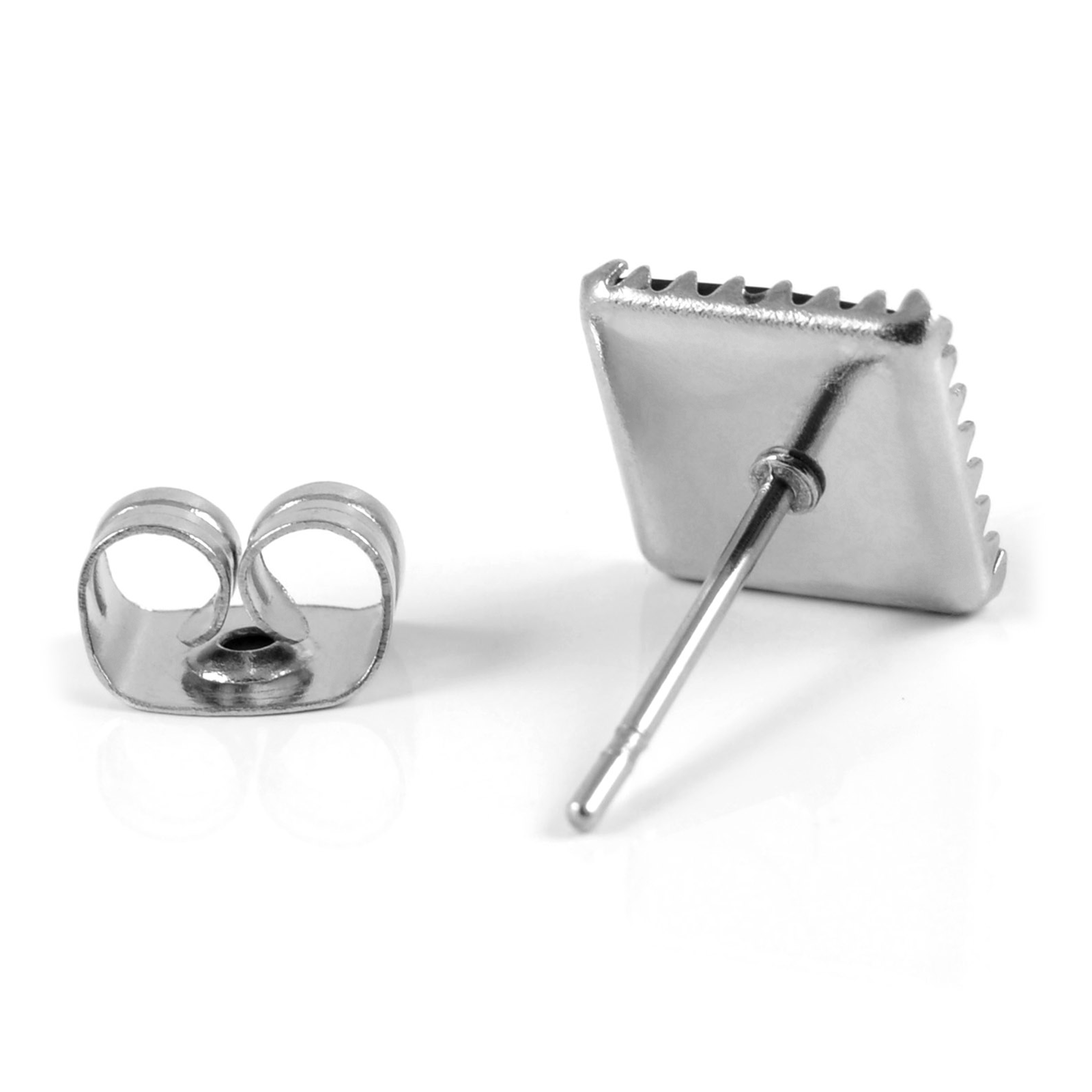 Svart Pyramide Ørepynt - 2