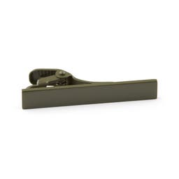 Short Army Green  Square Tie Clip