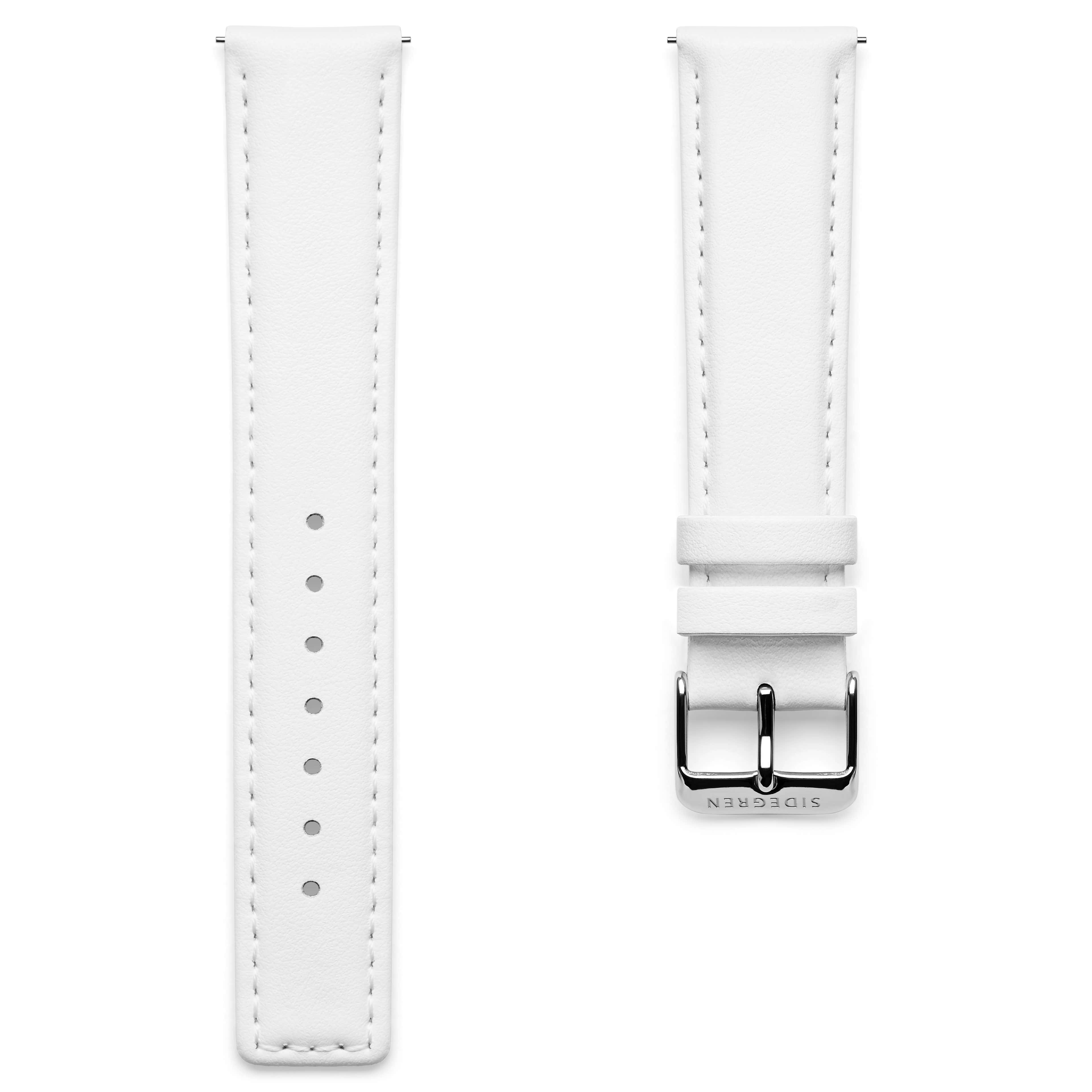 Solis | White Vegan Leather Watch Straps