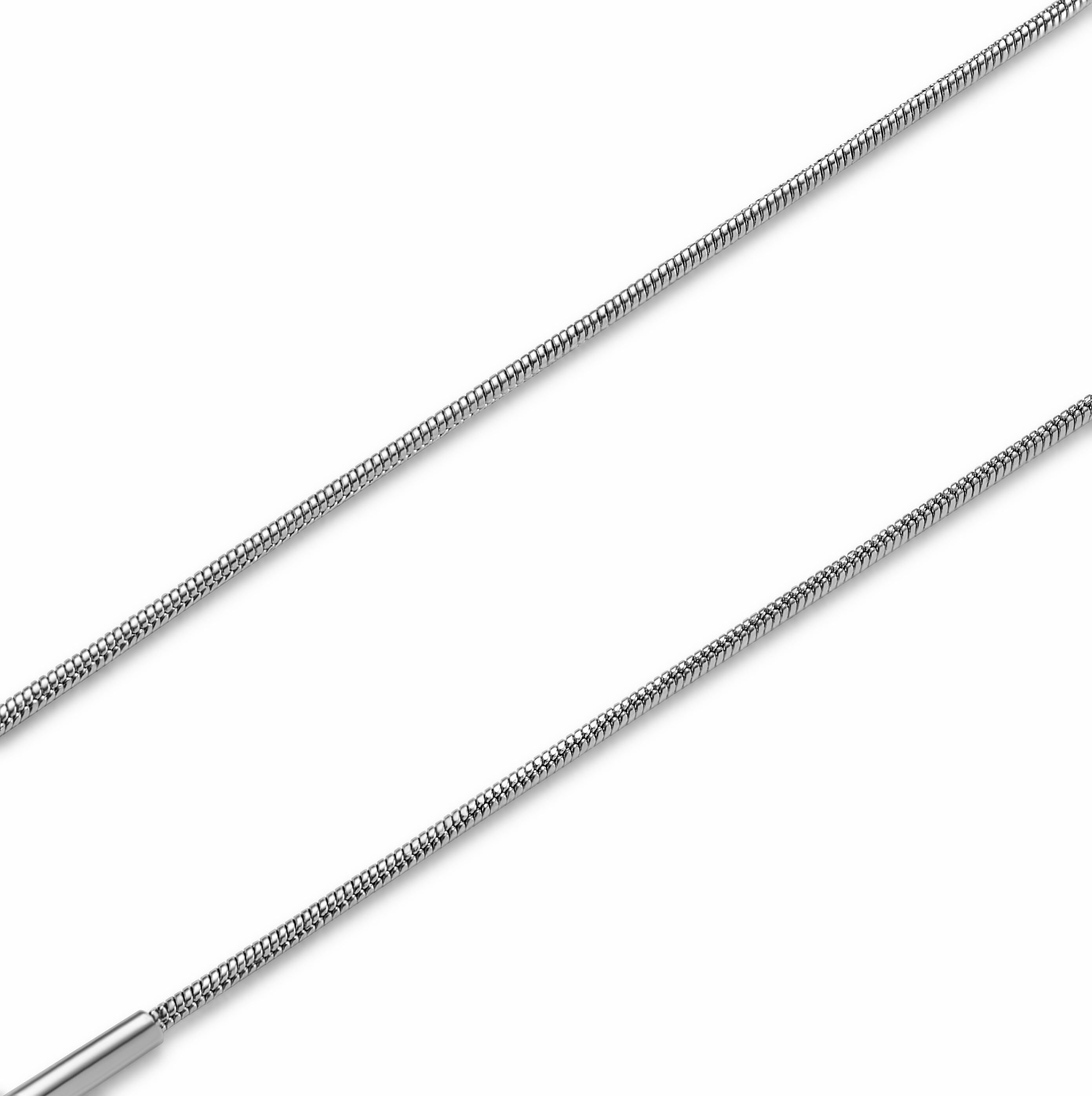 Essentials | 1 mm Silver-Tone Snake Chain Bracelet - 4