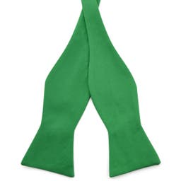 Smaragdově zelený vázací motýlek Basic