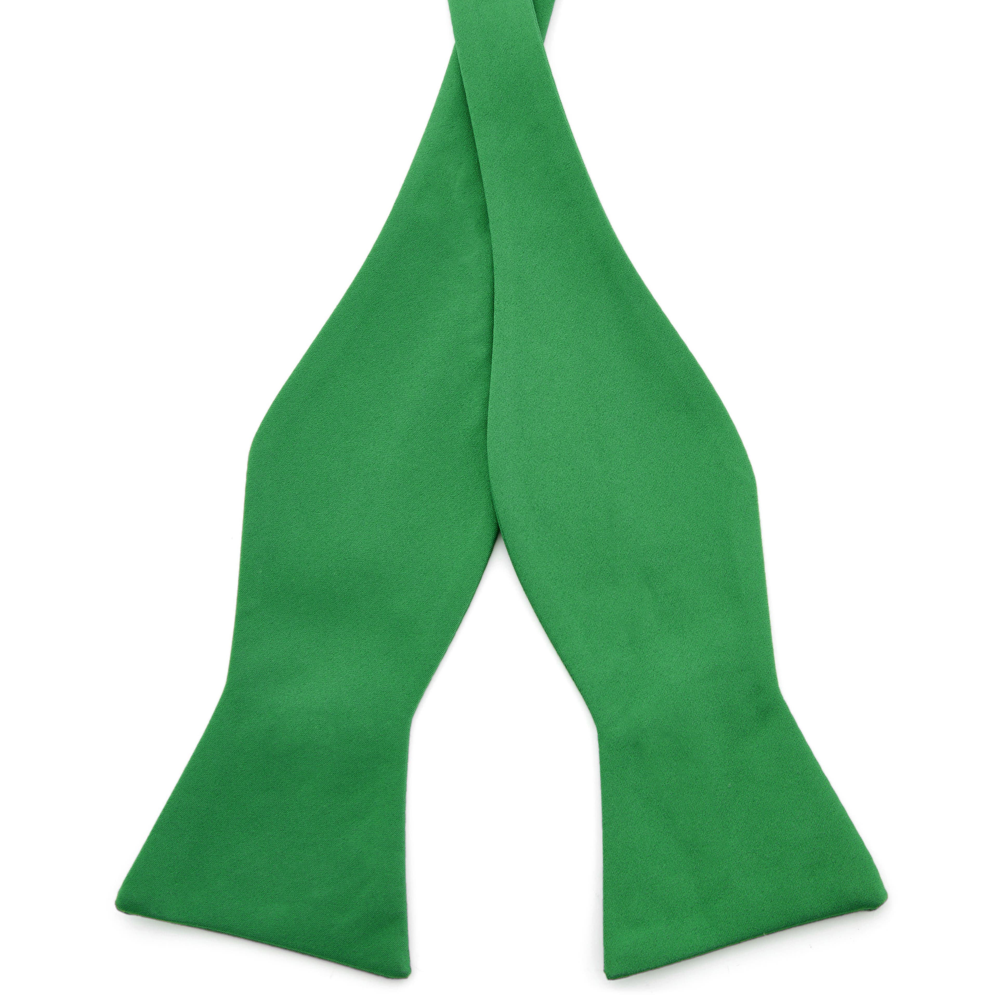 Papion self-tie simplu verde smarald