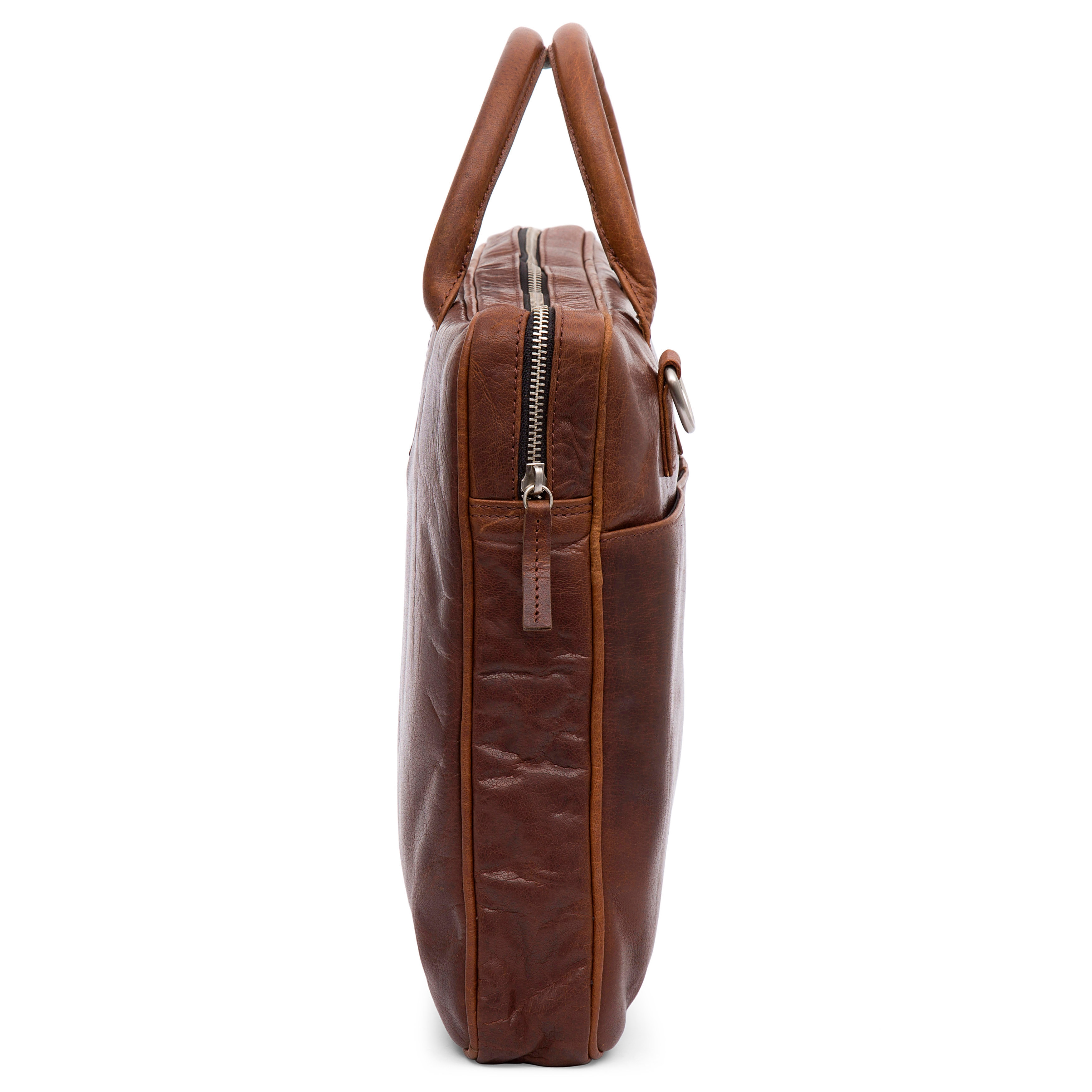 Sac Montreal Executive Slim 15 pouces en cuir marron - 6