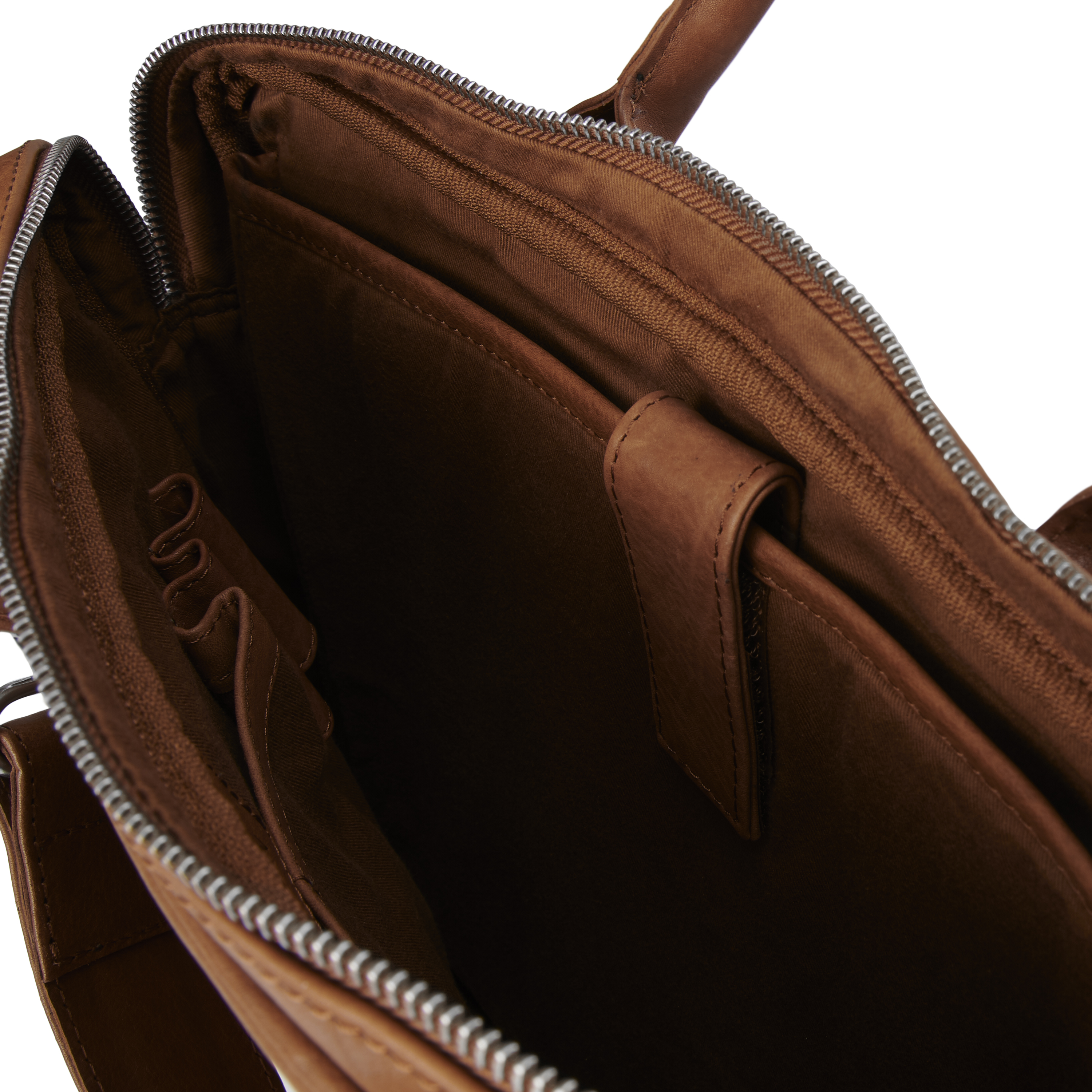 Cambodia Slim 13" Executive Ljusbrun Läderväska - 12