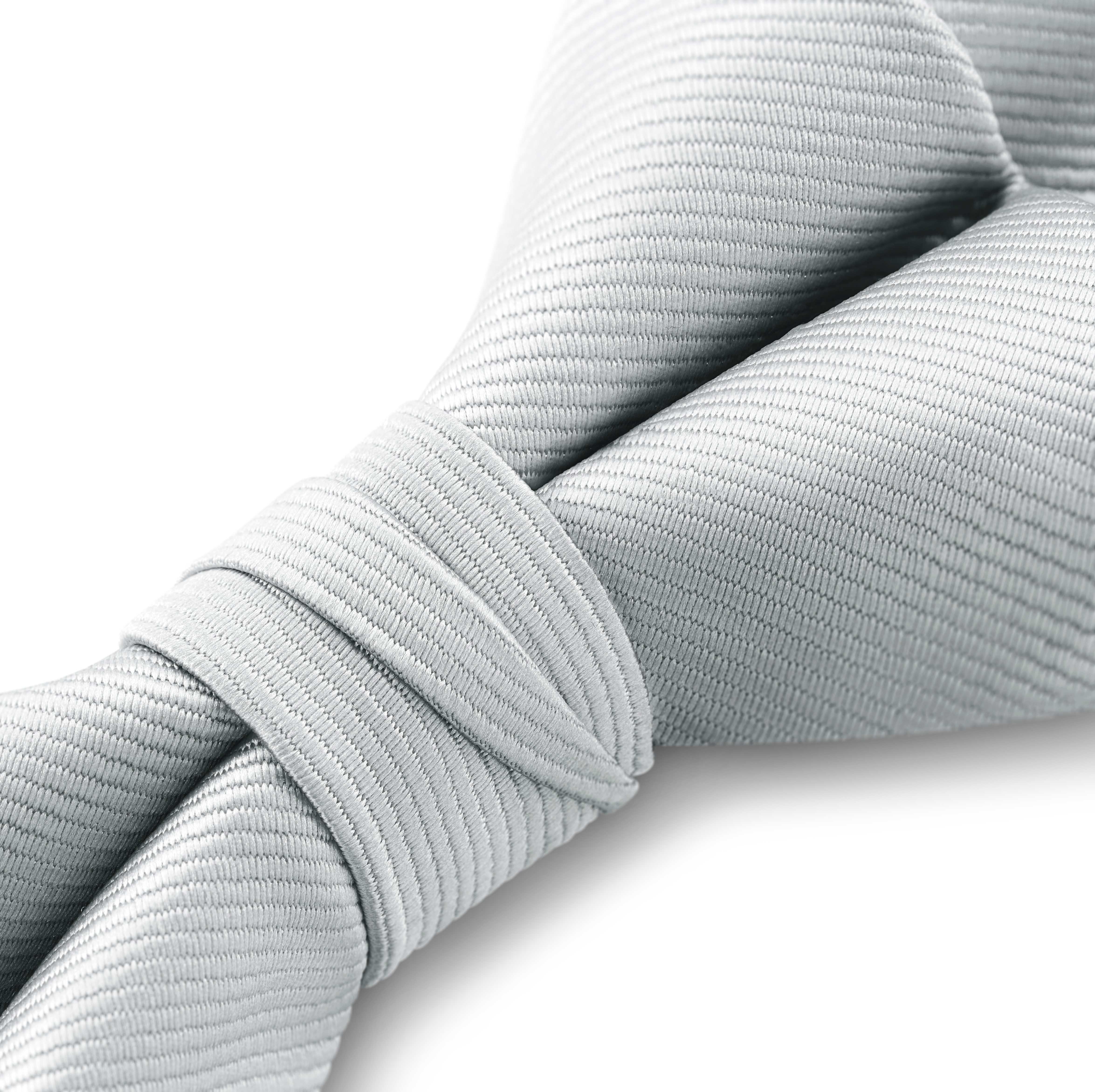 Silver-tone Pre-Tied Grosgrain Diamond Tip Bow Tie - 3