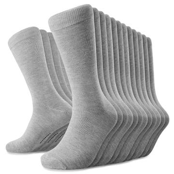 FreeFeel | Set van 12 paar lichtgrijze bamboe sokken FreeFeel | Set van 12 paar lichtgrijze bamboe sokken