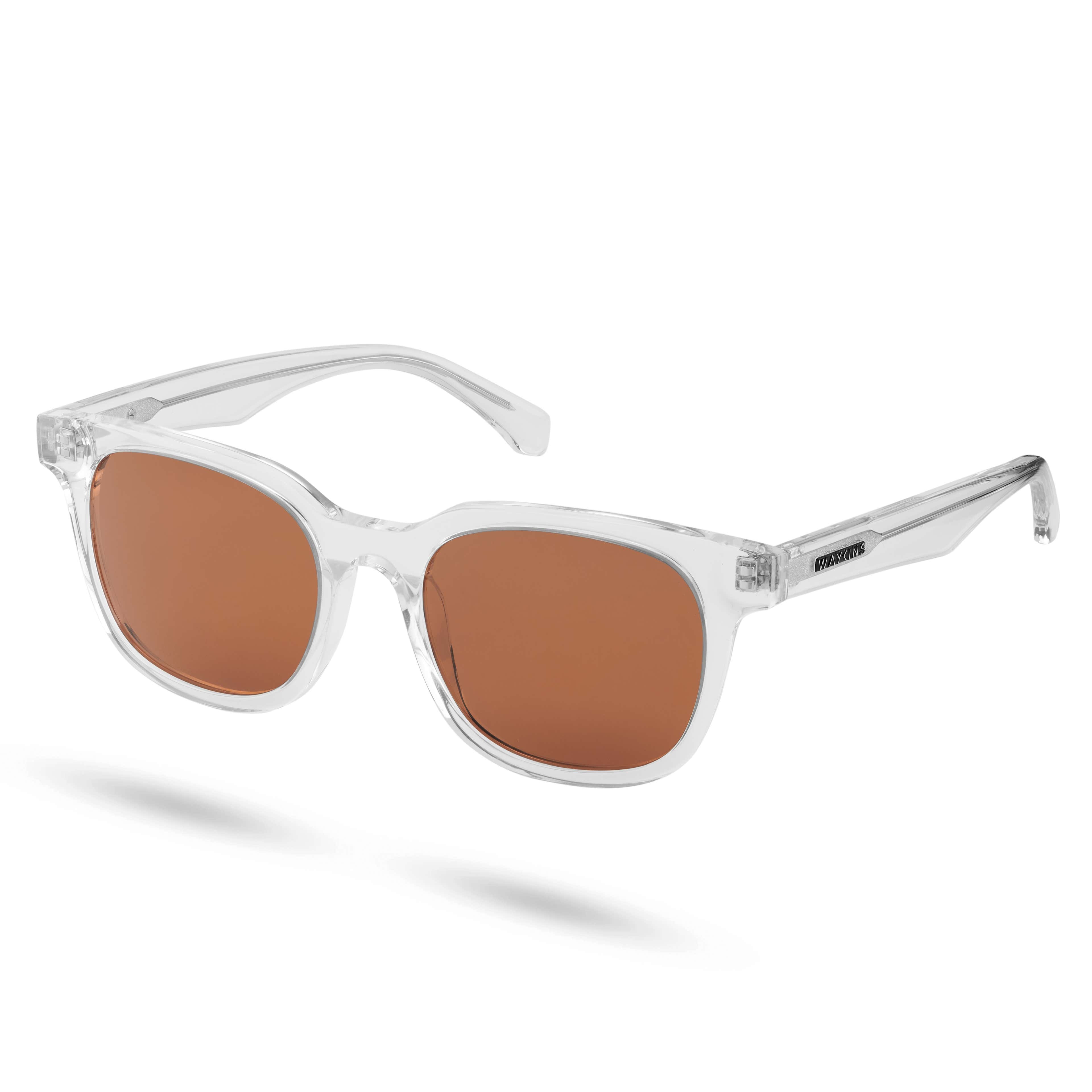 Wilder Thea Clear & Brown Polarized Sunglasses
