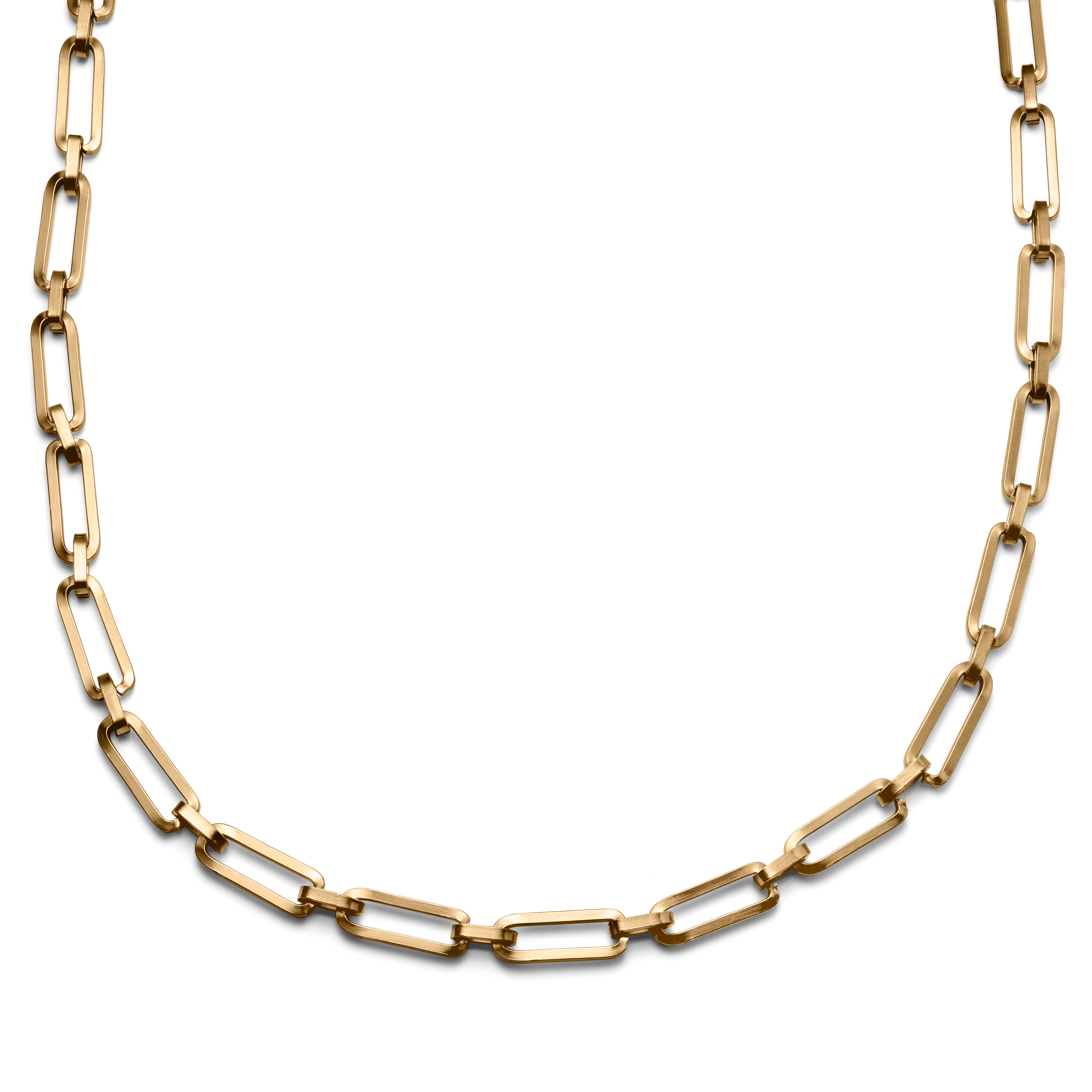 Amager | 8 mm Gold-Tone Lock Cable Chain Necklace