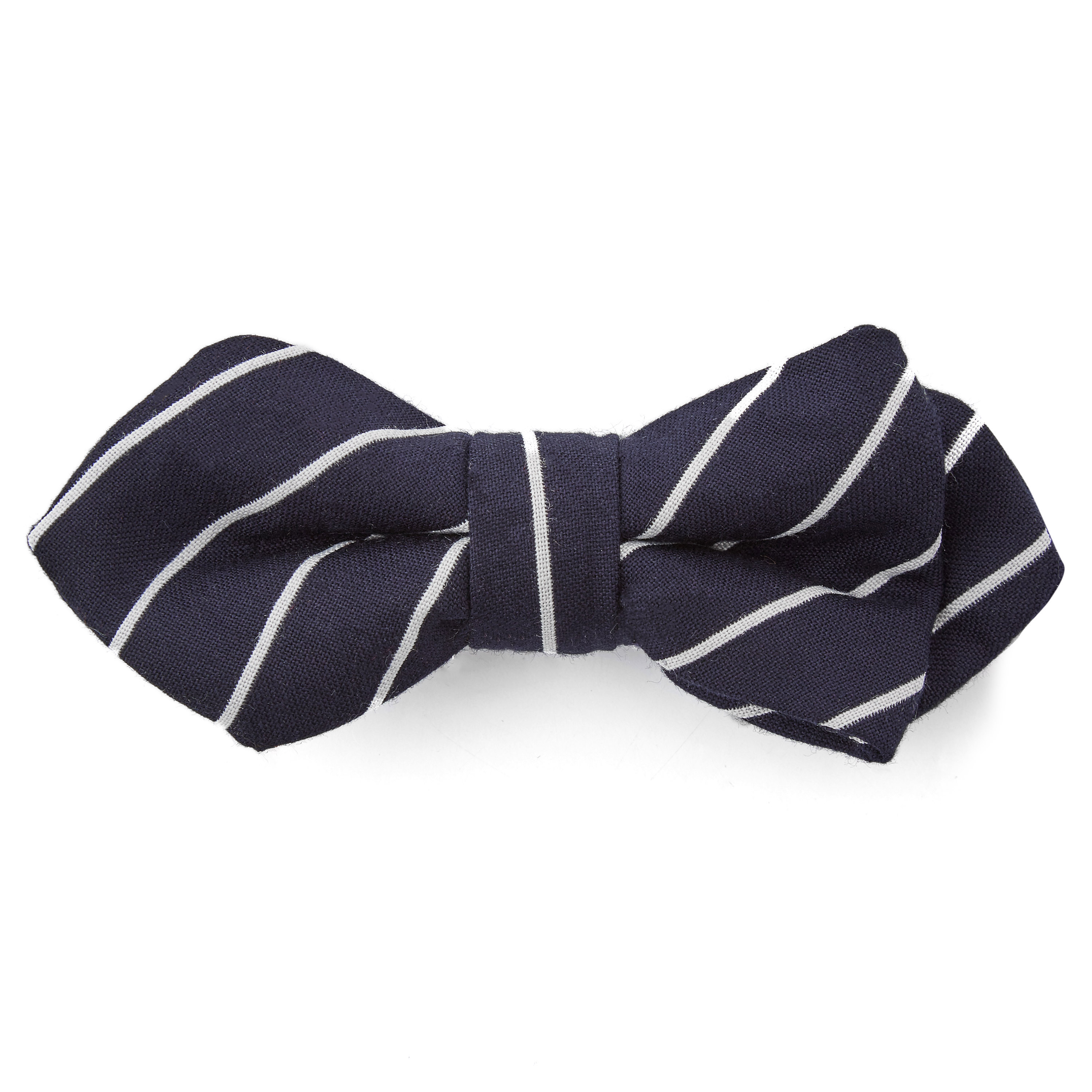 Marineblå Spids Butterfly med Striber - 1