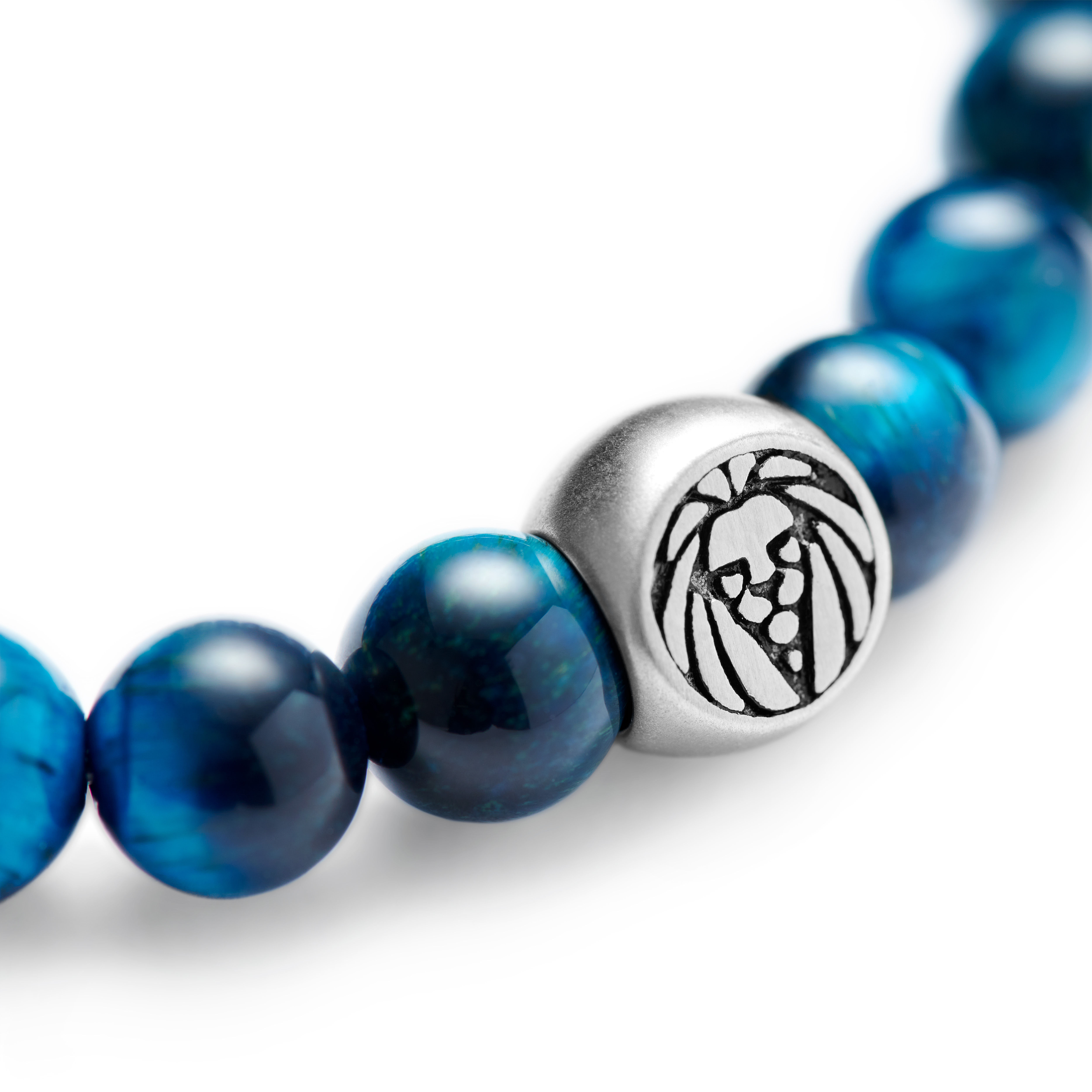 Light Blue Tiger's Eye Beaded Bracelet | In stock! | Lucleon