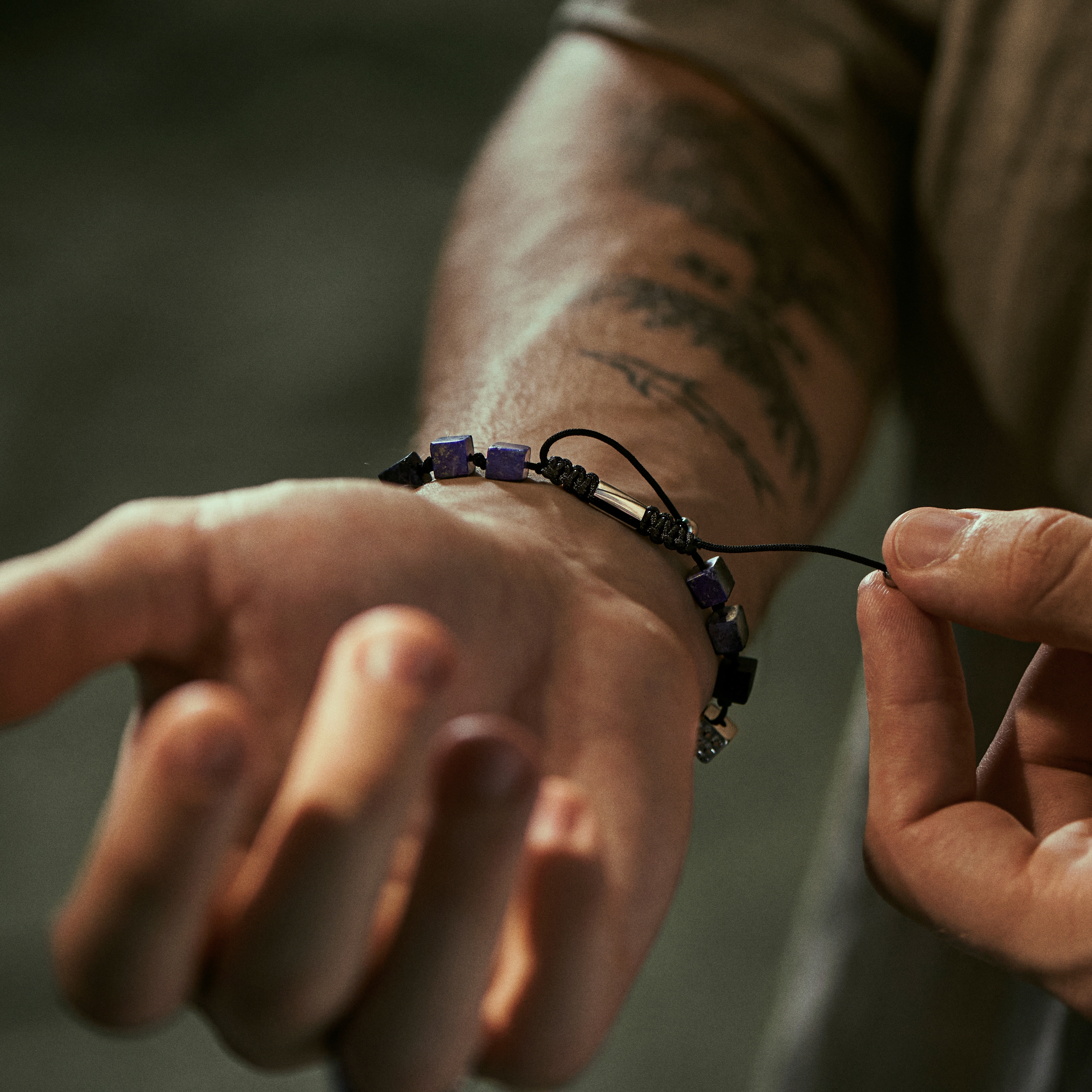 Orphic | Lapis Lazuli & Silver-Tone Stainless Steel Bracelet - 4