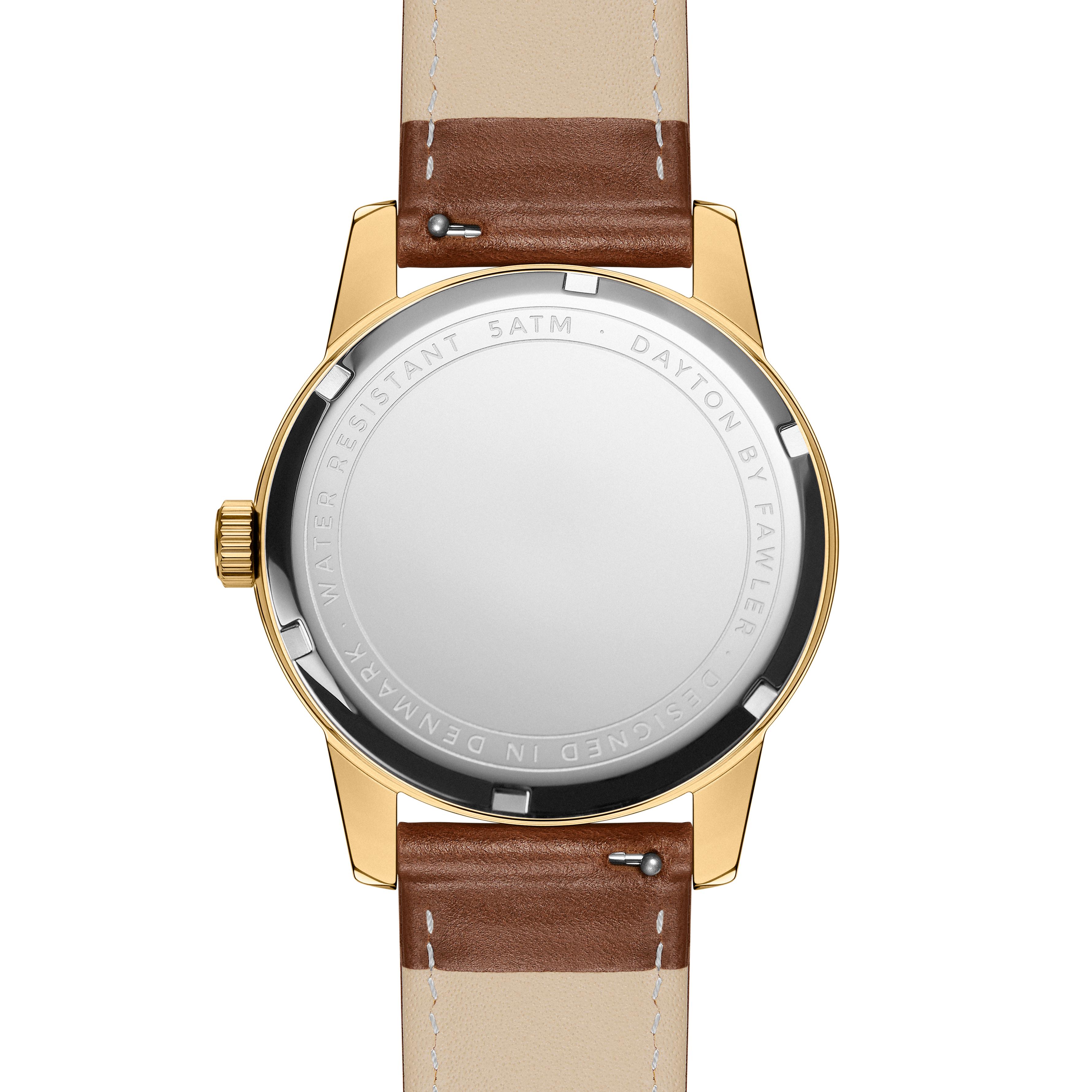 Dayton | Gold Textured Dial and Gold-tone Stainless Steel Watch - 4