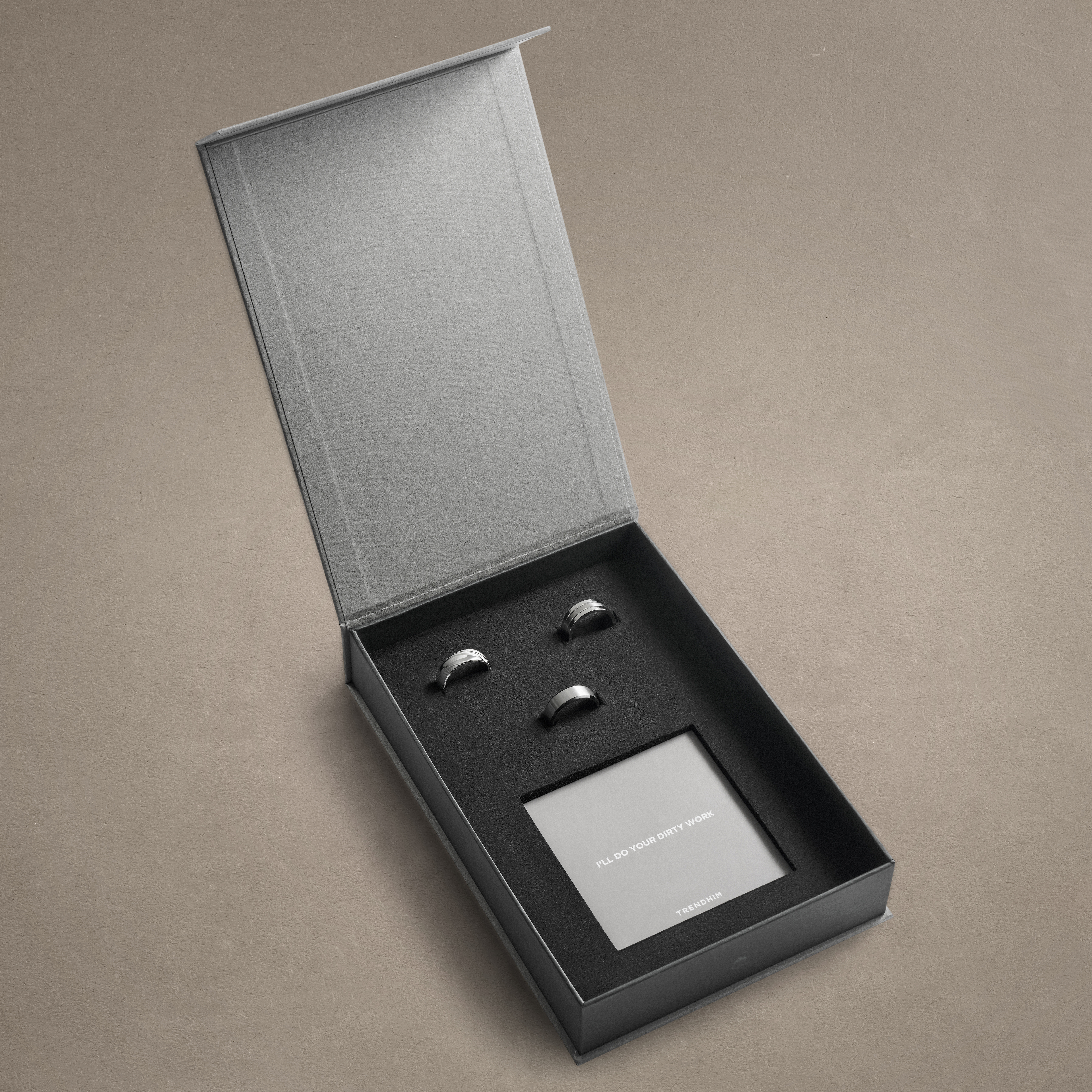 62 mm Exklusiver Ring Geschenkbox | Stahl & Titan - 3