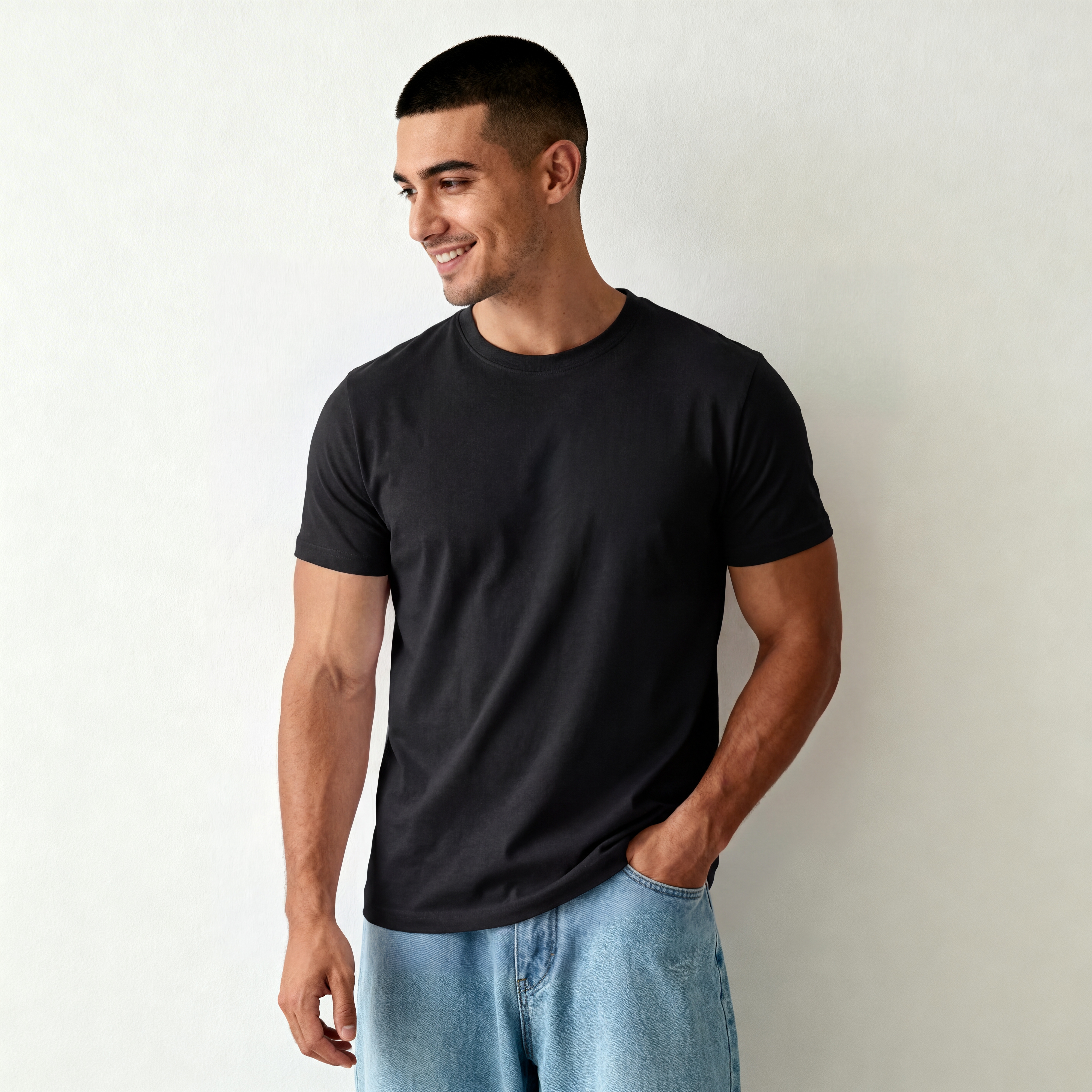 TrueFeel | Svart t-shirt i bomull - 3