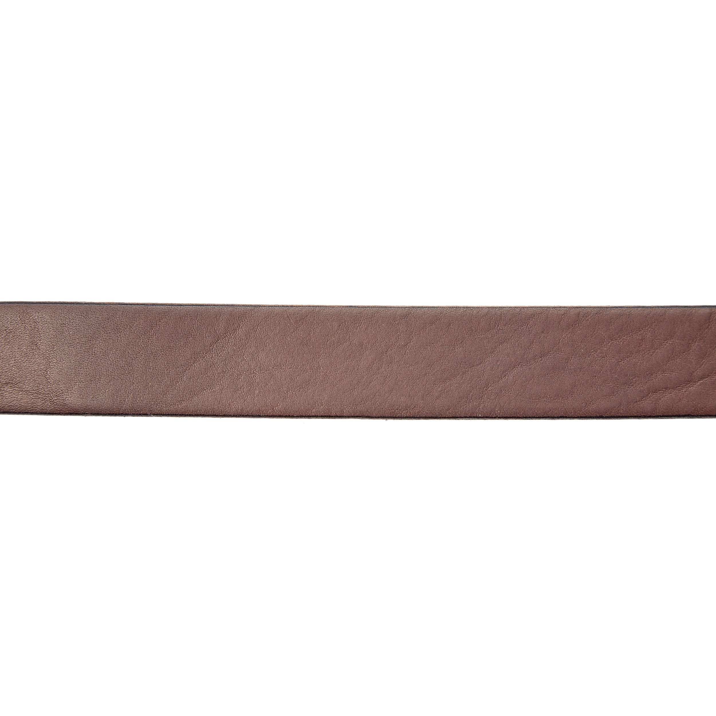 Slim Brown Leather Belt - 3
