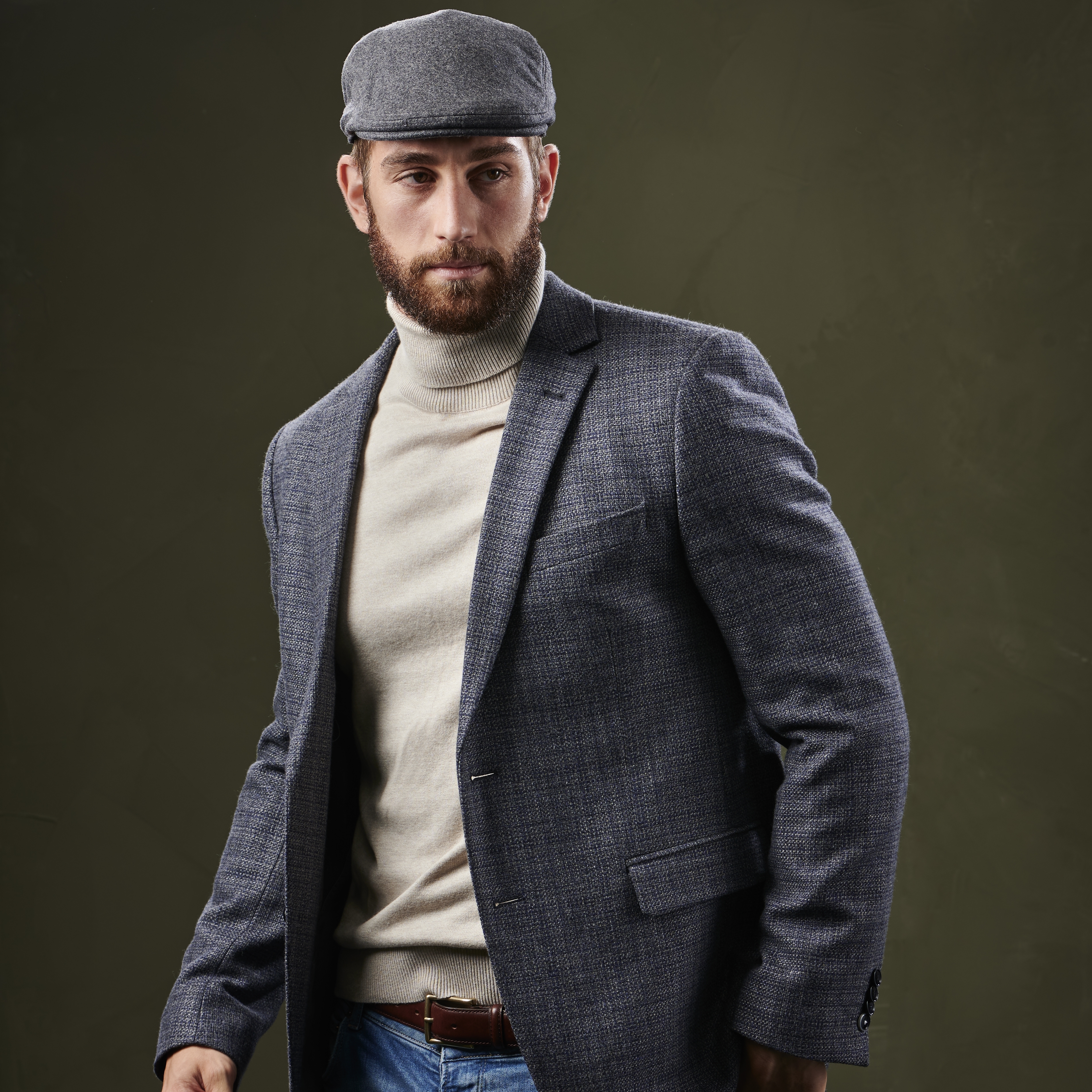 Ash Grey Flat Cap - 6