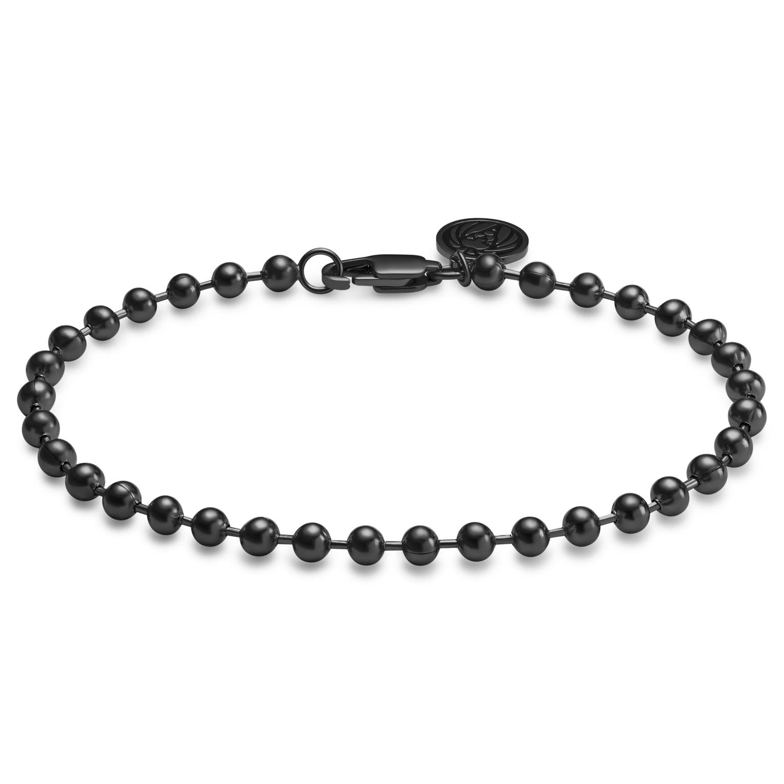 Essentials | 4 mm Gunmetal Black Ball Chain Bracelet Essentials | 4 mm Gunmetal Black Ball Chain Bracelet