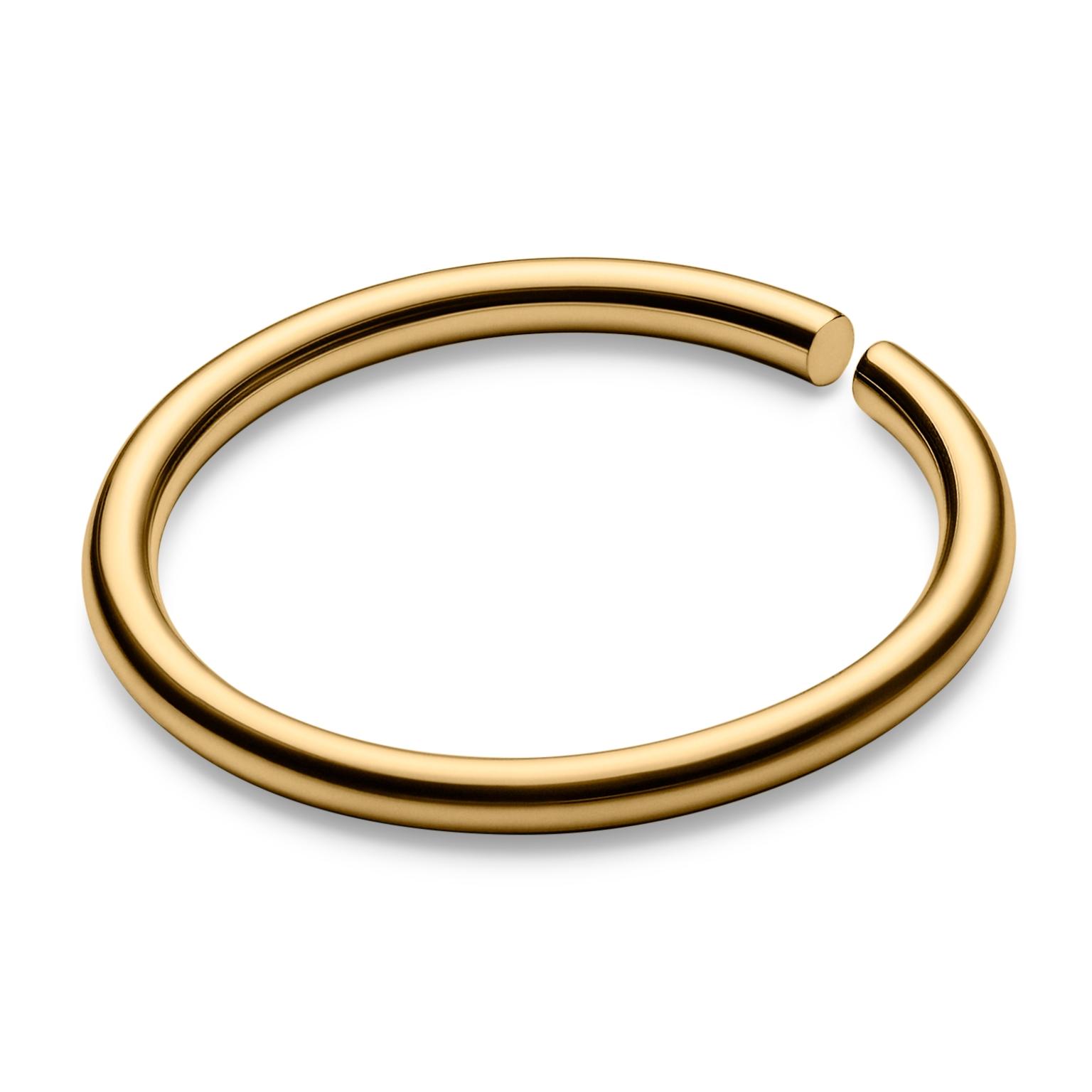 Piercing anneau ouvert en titane couleur or 8 mm Piercing anneau ouvert en titane couleur or 8 mm