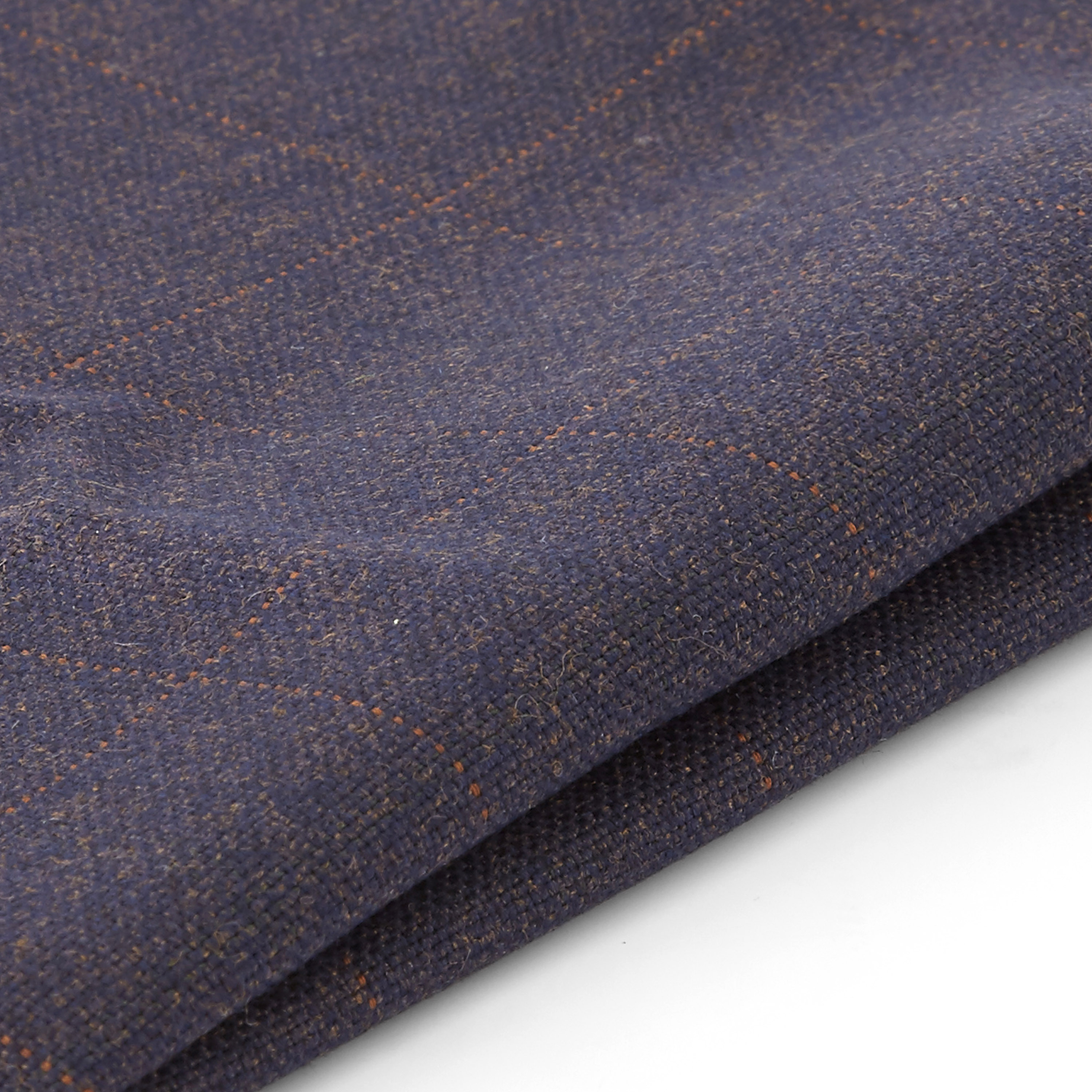 Indigoblå Ternet Lommeklud - 2