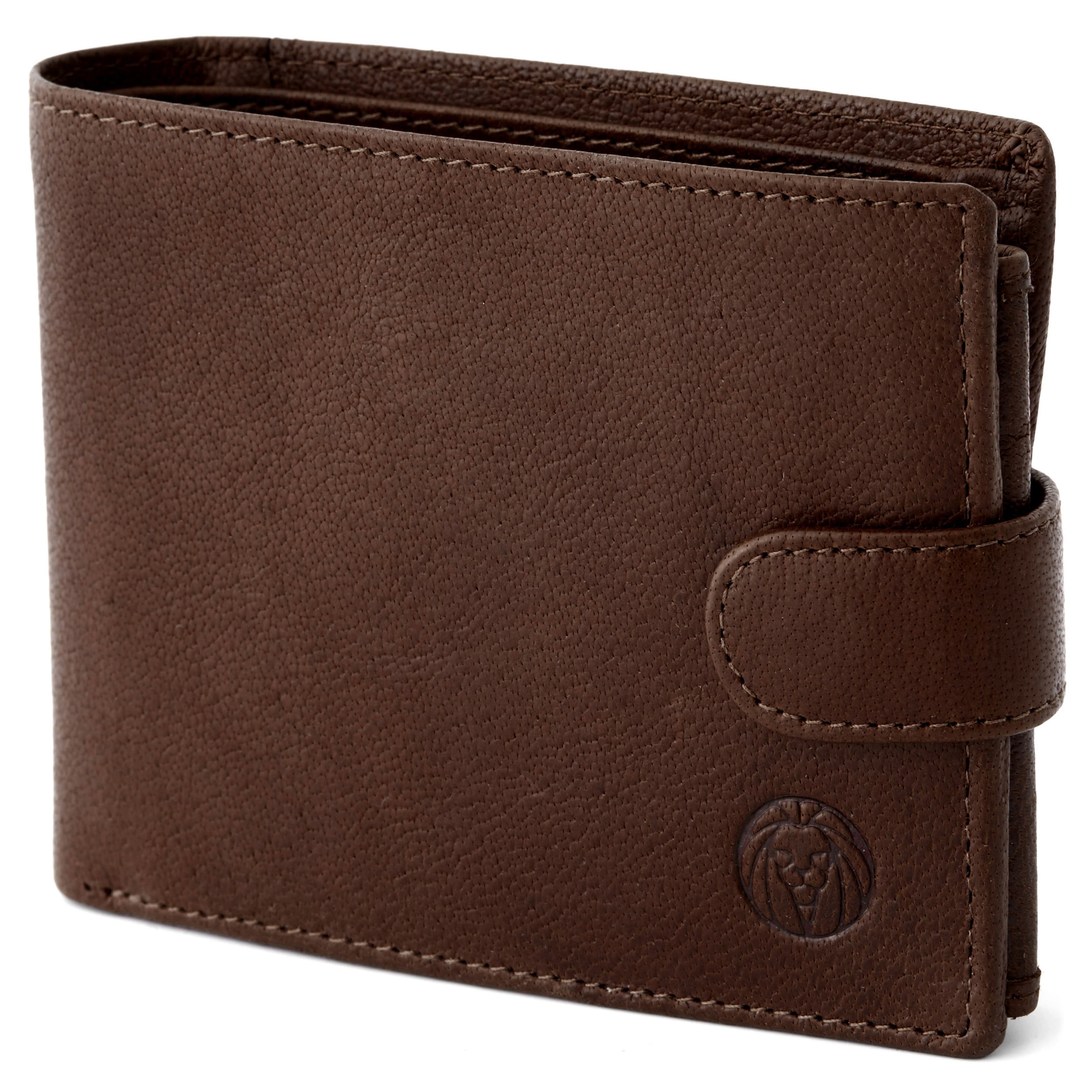 California | Brown Ergonomic Leather Wallet