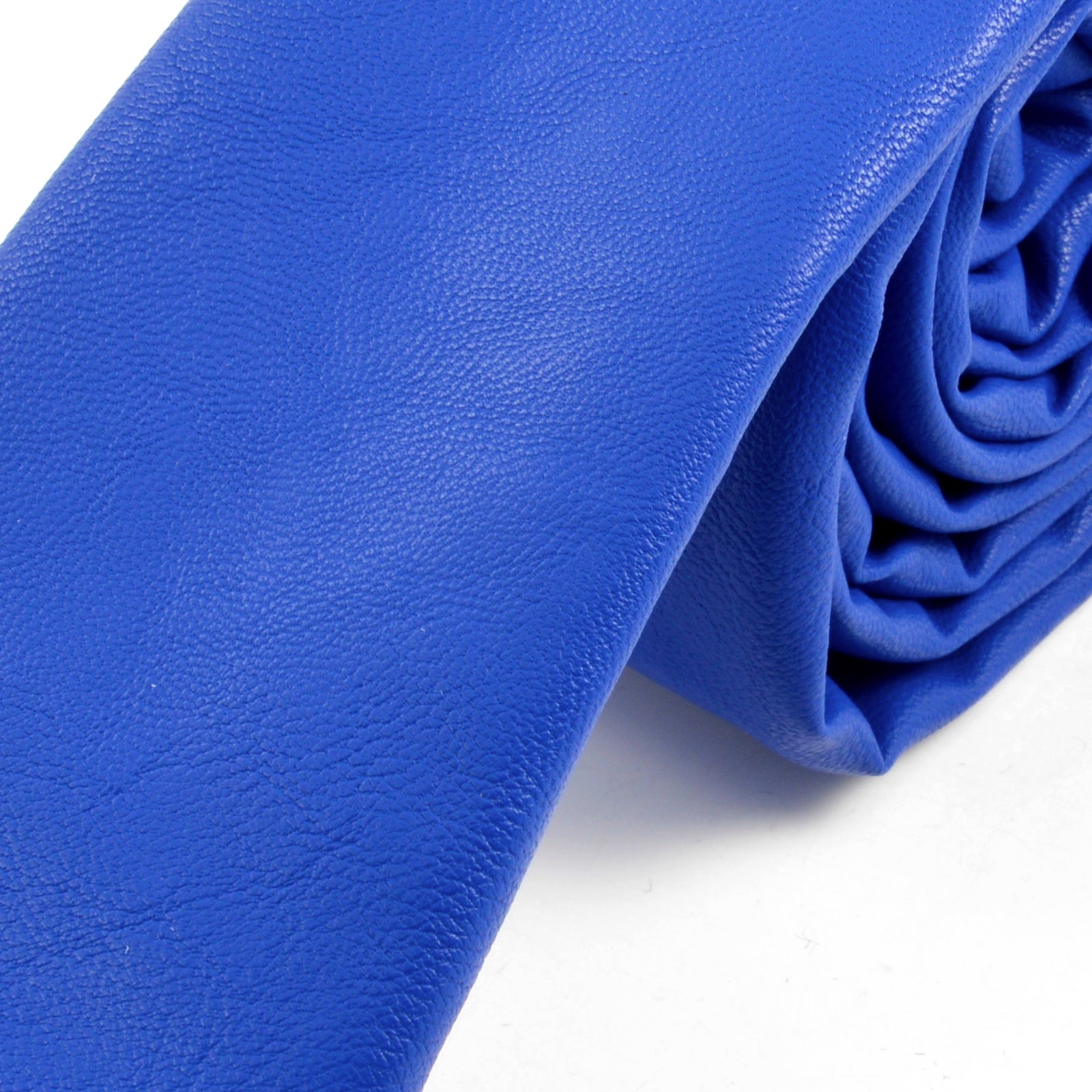 Blauwe Kunstleren Stropdas - 2