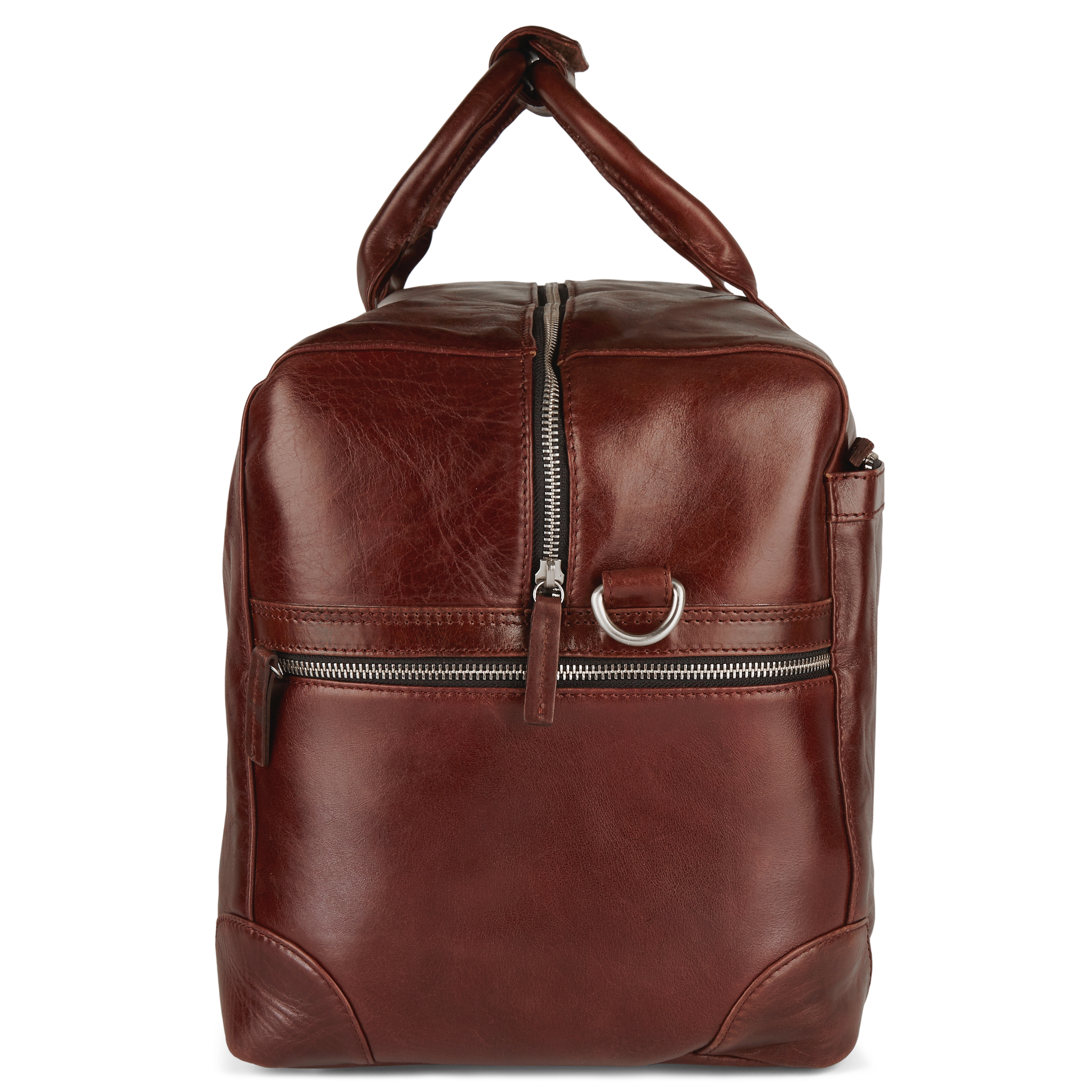 Brown Jasper Weekender Leather Bag - 4