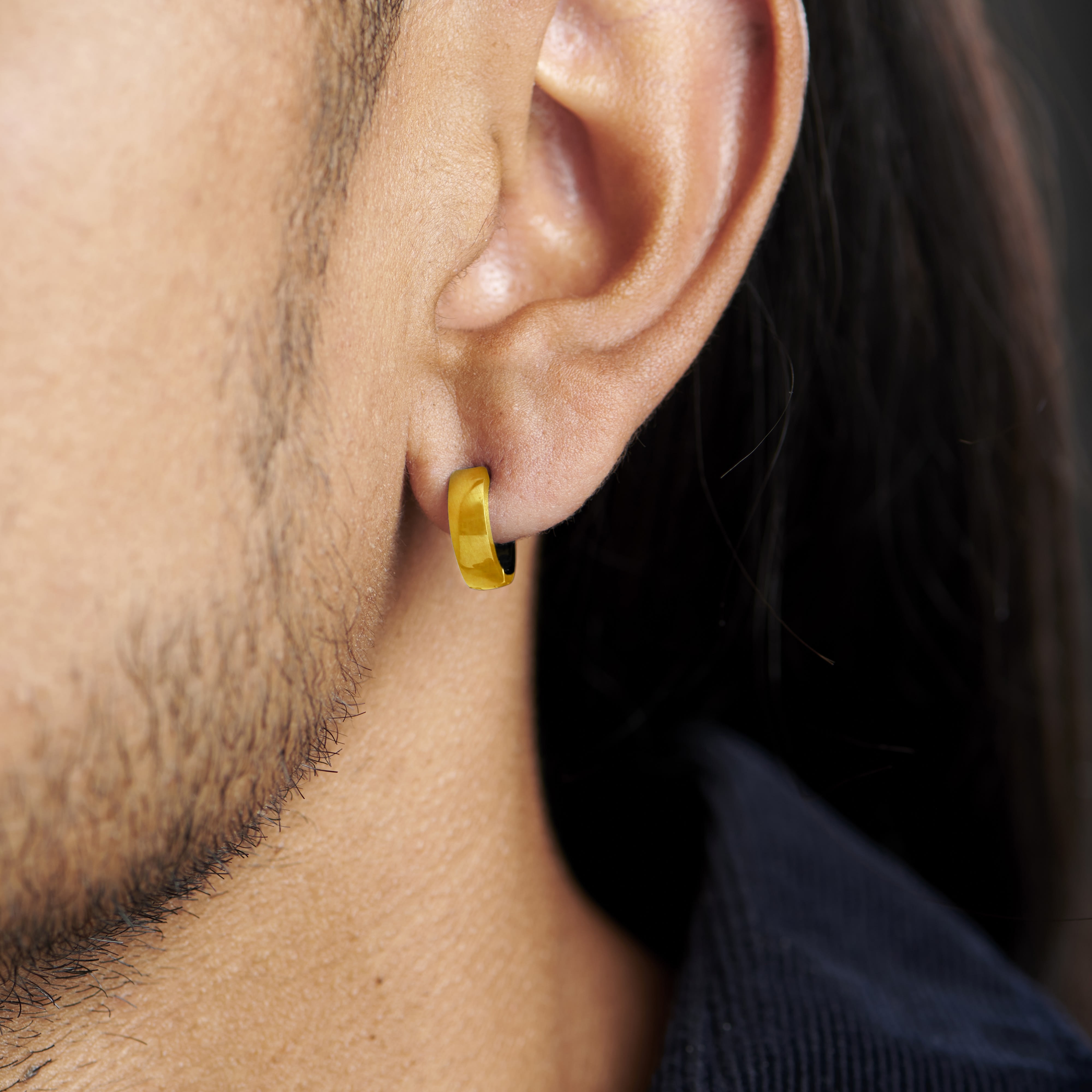 Gold-Tone Clip-on Hoop Earring - 5