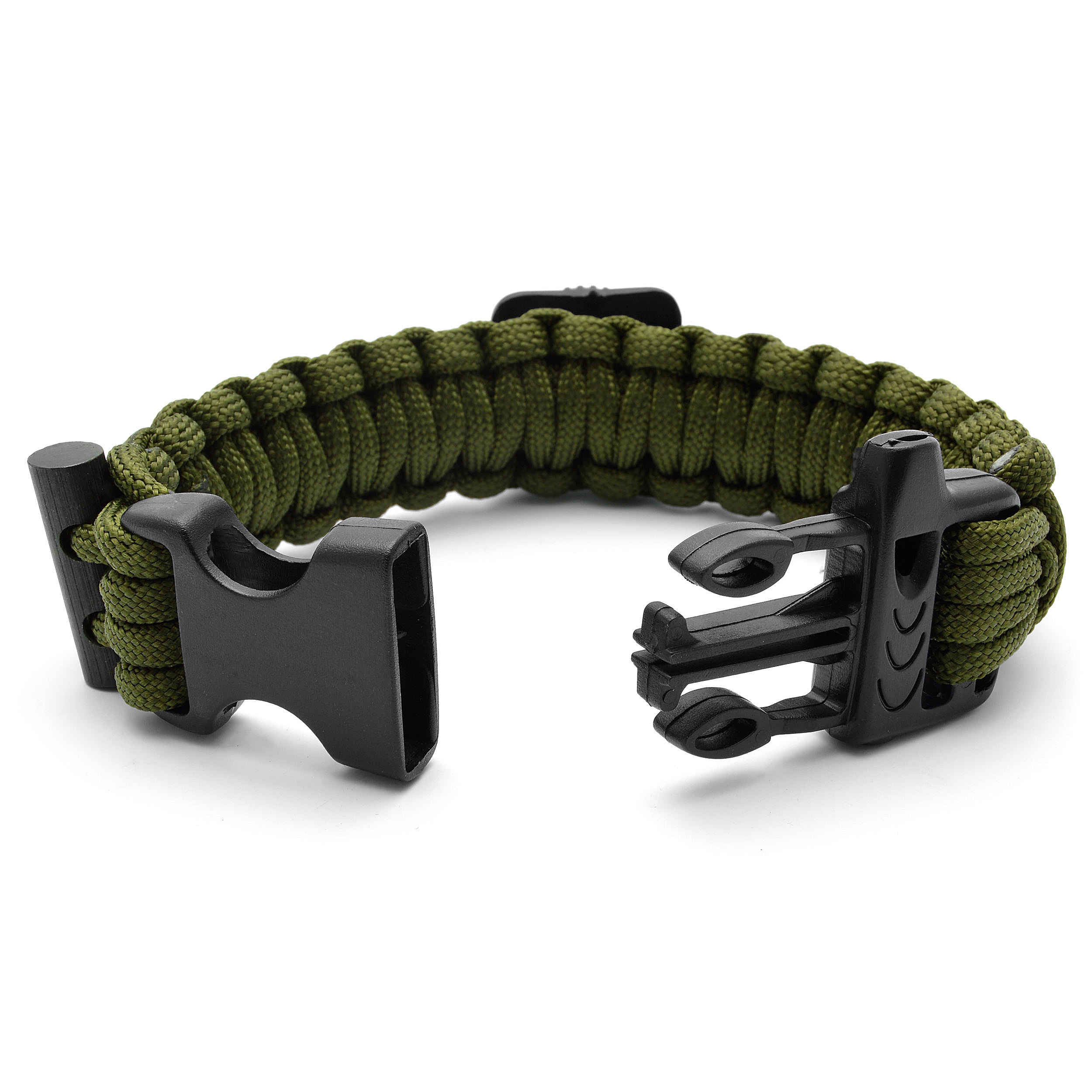 Black Paracord Compass Bracelet  - 3